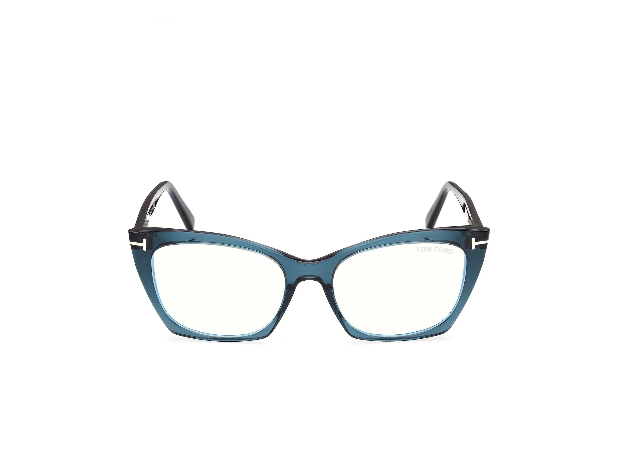 TOM FORD FT5709-B 87 Montature da vista Acetato Blu Cat Eye Normale - immagine 2