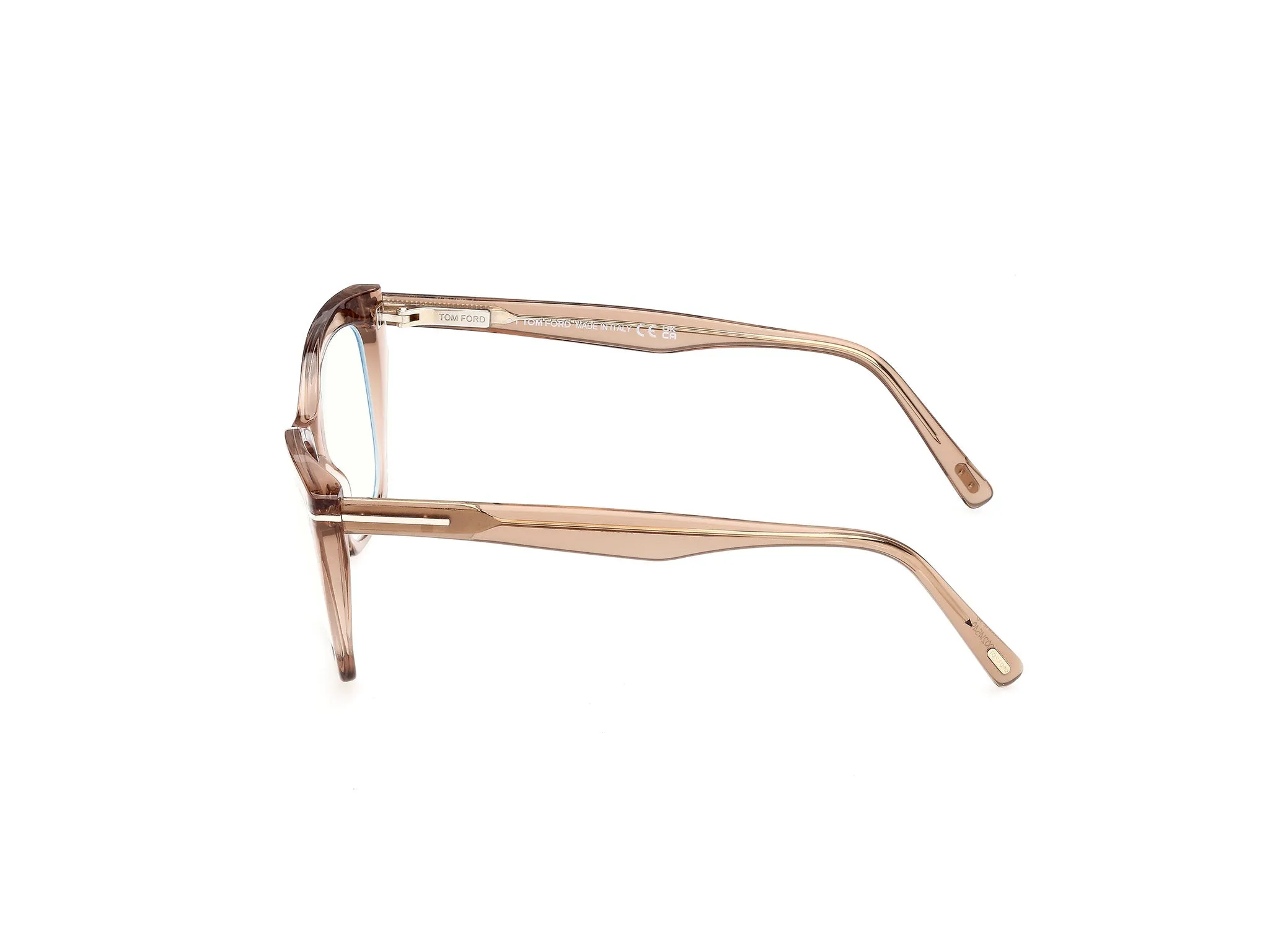 TOM FORD FT5709-B 45 Montature da vista Acetato Marrone Cat Eye Normale - immagine 3