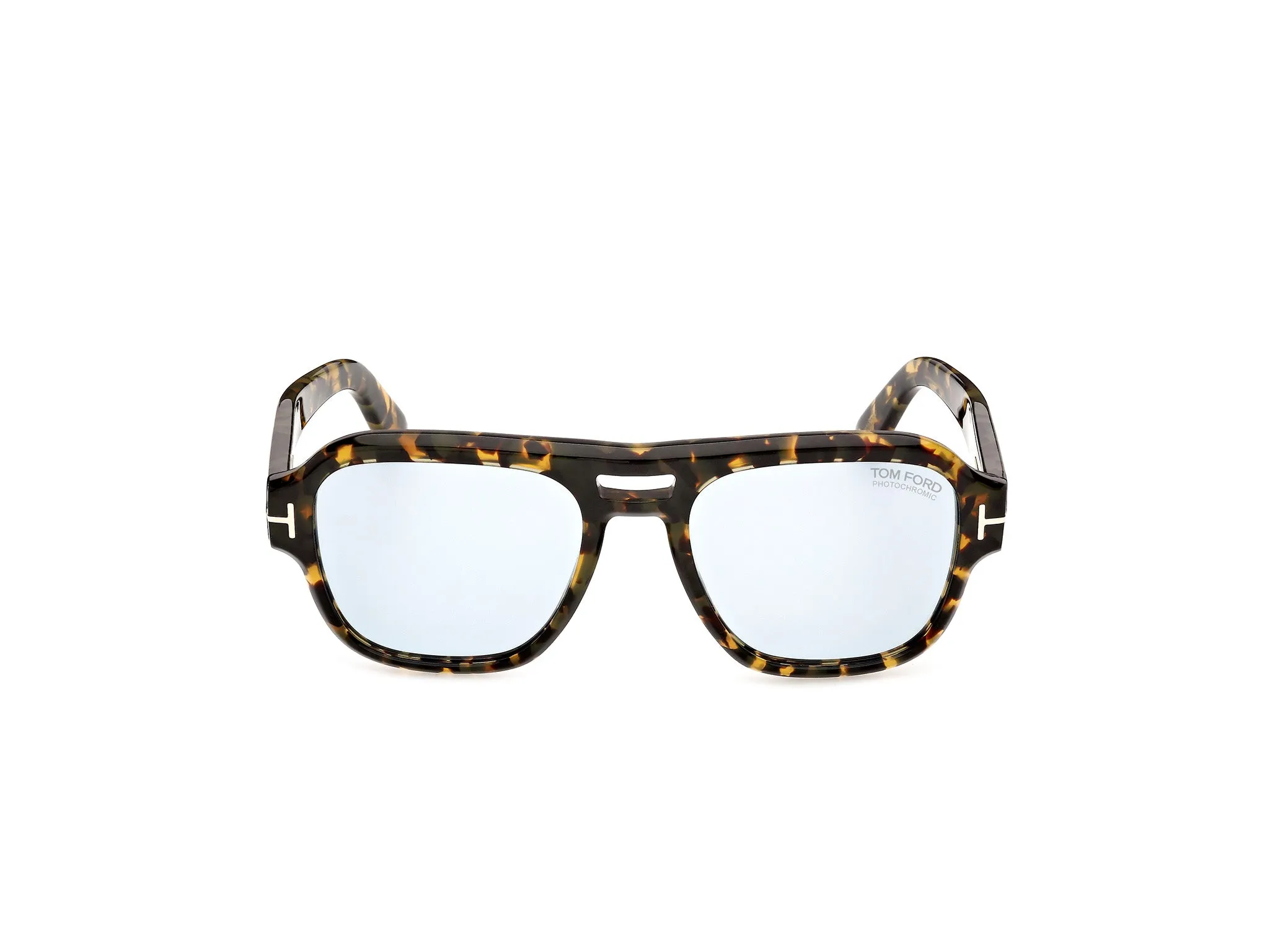TOM FORD FT1484 MASON-02 56V Occhiali da sole Acetato Havana Blu Squadrata Fotocromatiche - immagine 2