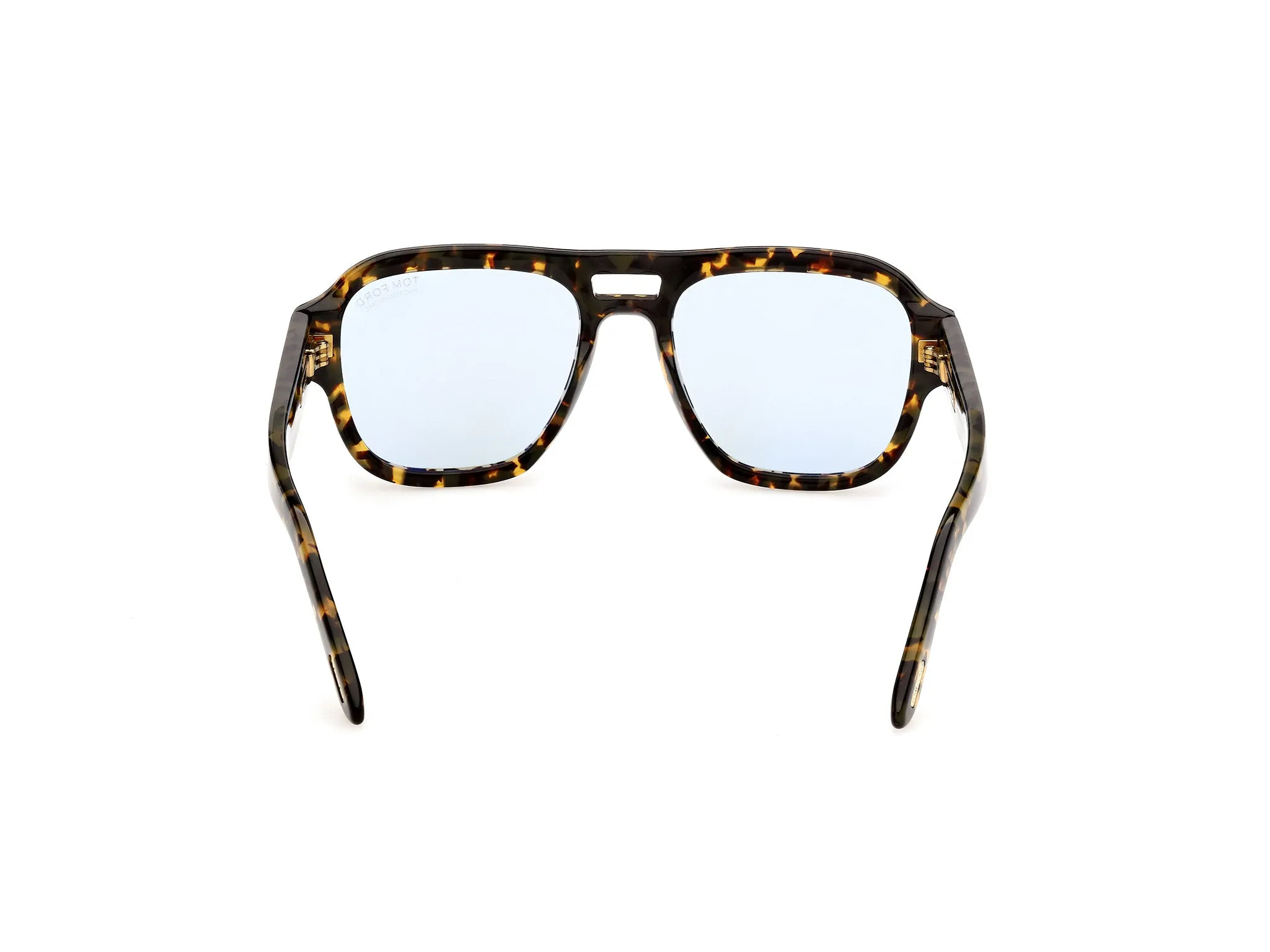 TOM FORD FT1484 MASON-02 56V Occhiali da sole Acetato Havana Blu Squadrata Fotocromatiche - immagine 4