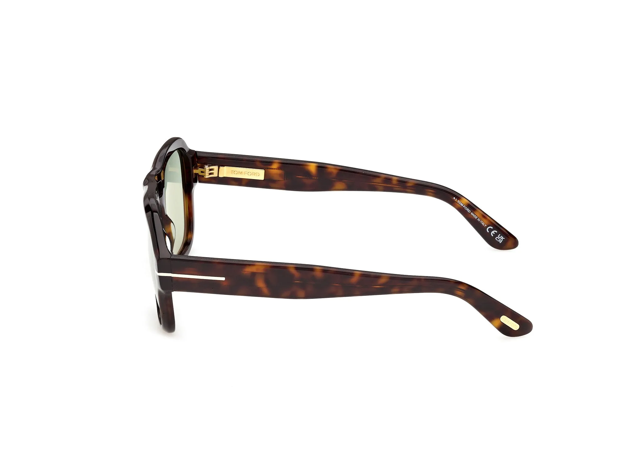 TOM FORD FT1484 MASON-02 52N Occhiali da sole Acetato Havana Verde Squadrata Fotocromatiche - immagine 3