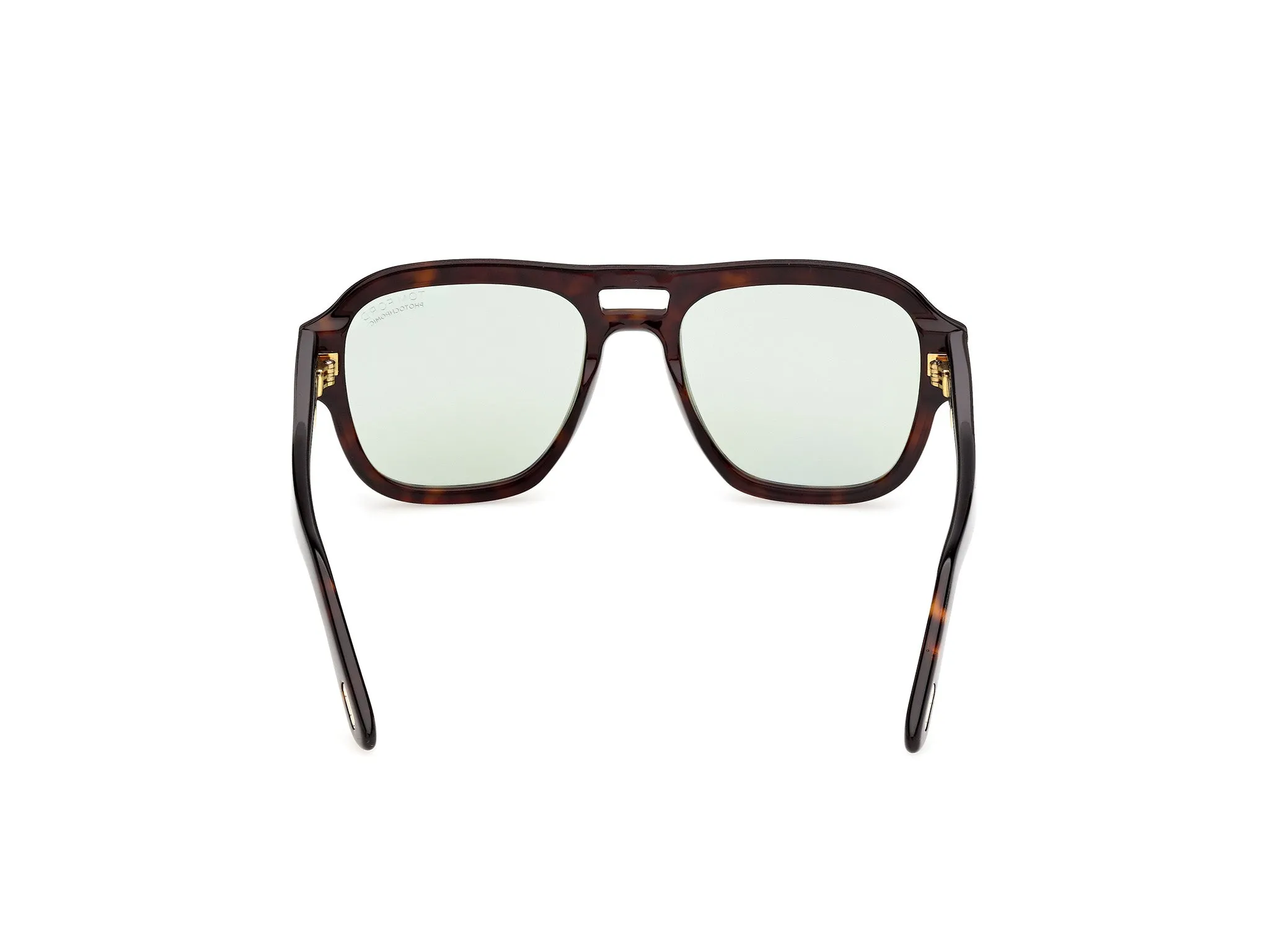 TOM FORD FT1484 MASON-02 52N Occhiali da sole Acetato Havana Verde Squadrata Fotocromatiche - immagine 4