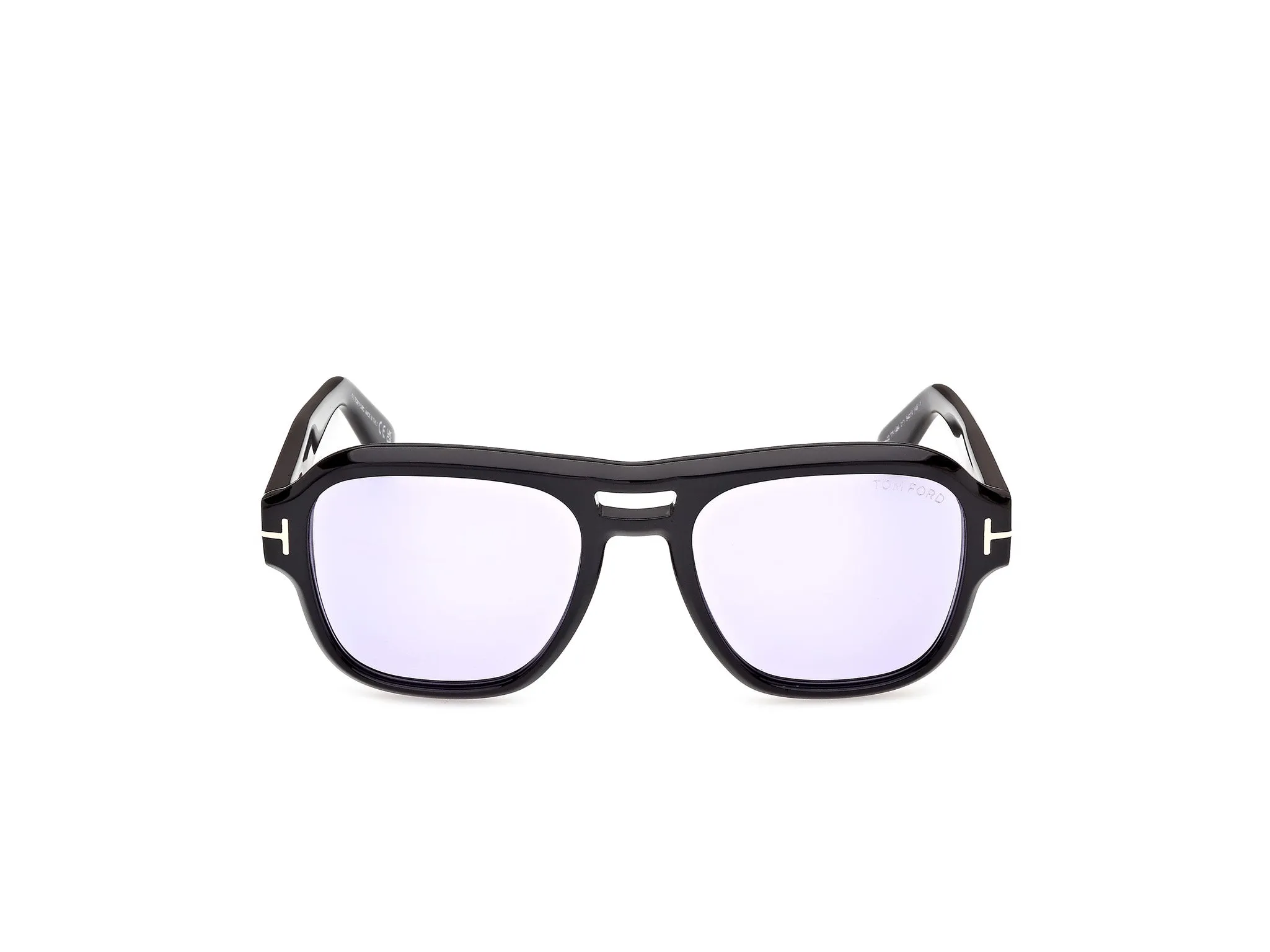 TOM FORD FT1484 MASON-02 01Y Occhiali da sole Acetato Nero Viola Squadrata Normale - immagine 2