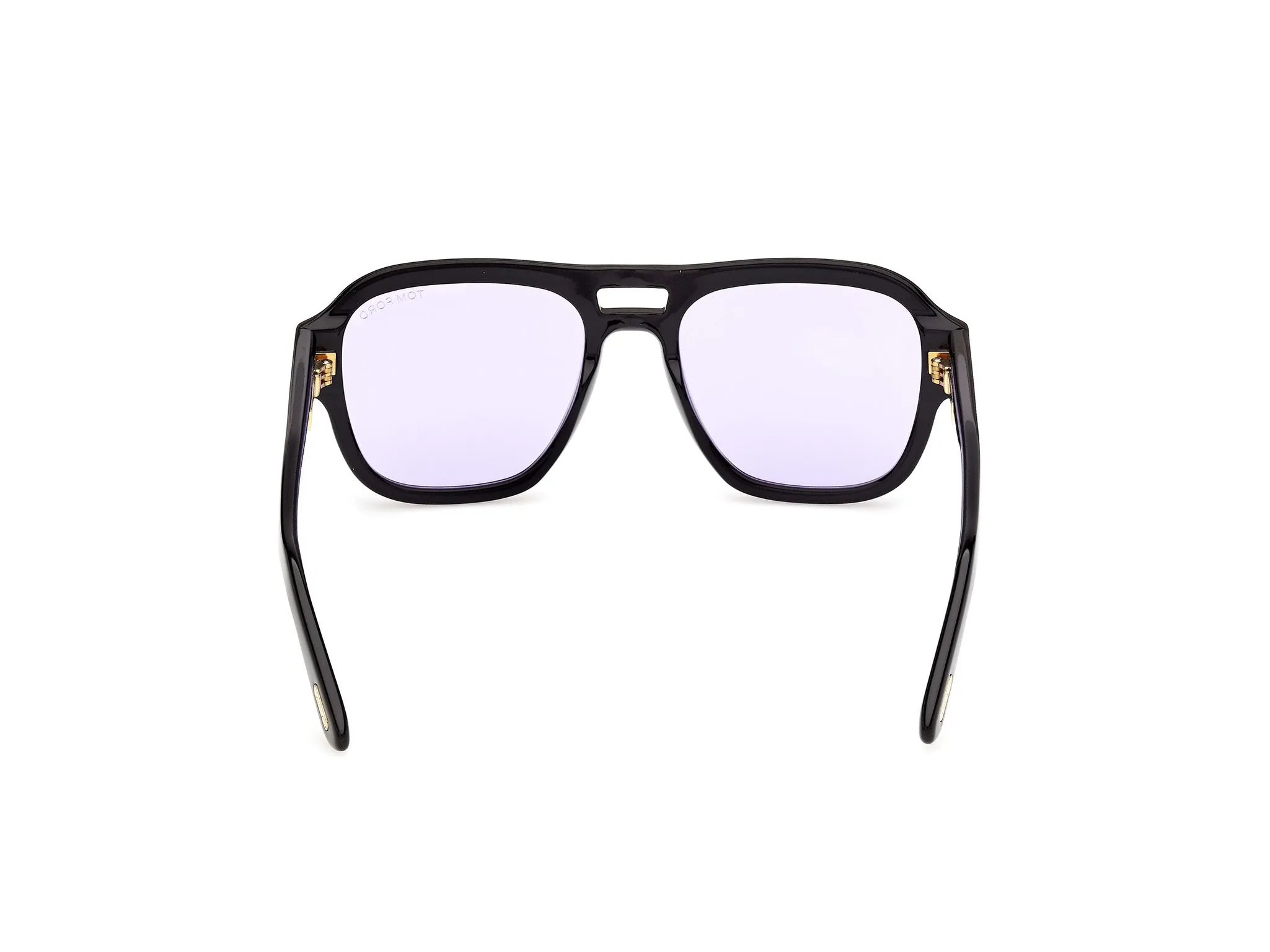 TOM FORD FT1484 MASON-02 01Y Occhiali da sole Acetato Nero Viola Squadrata Normale - immagine 4