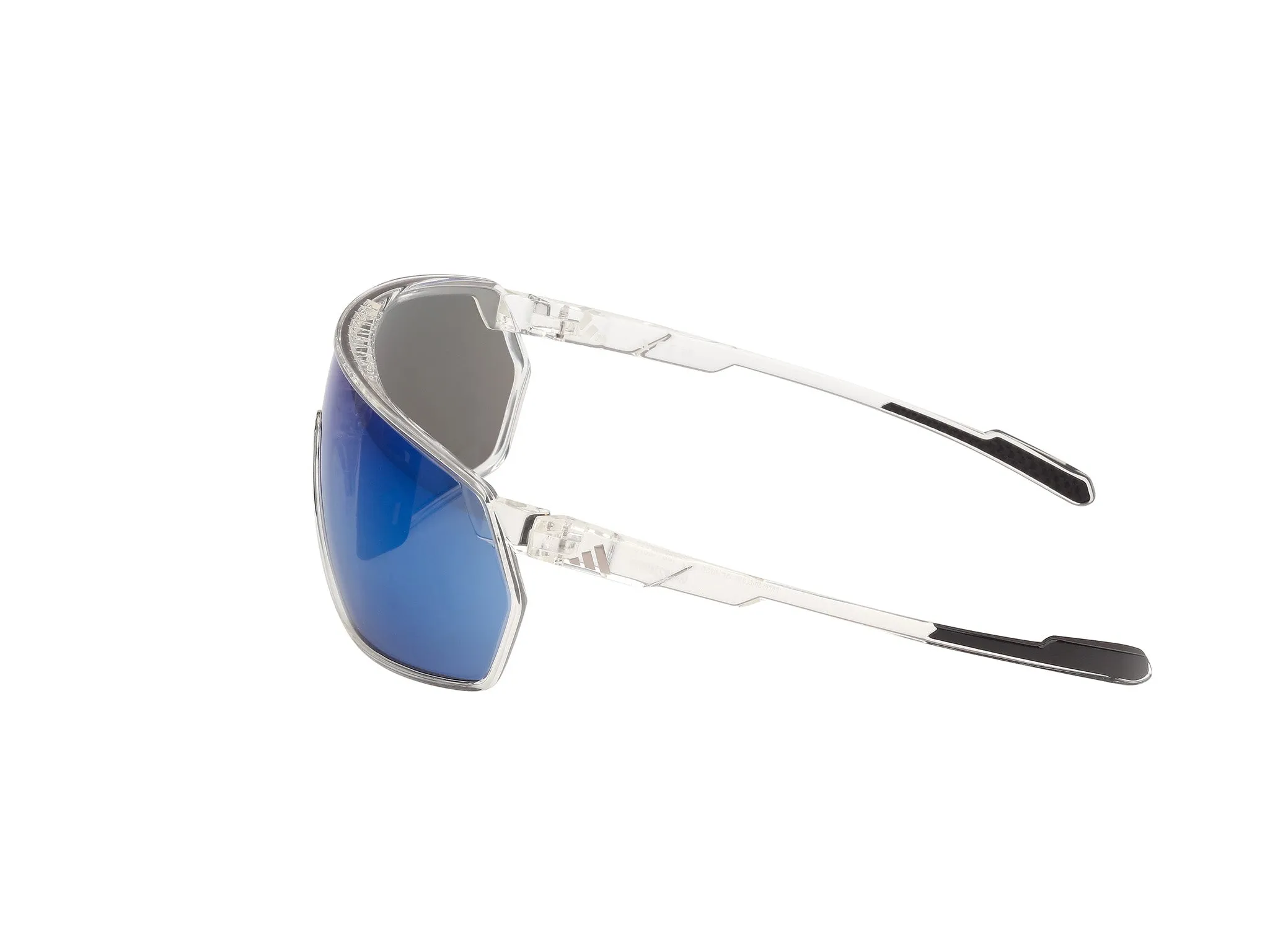 Adidas Sport SP0088 26X Occhiali da sole Iniettato Trasparente Blu Maschera Normale - immagine 3