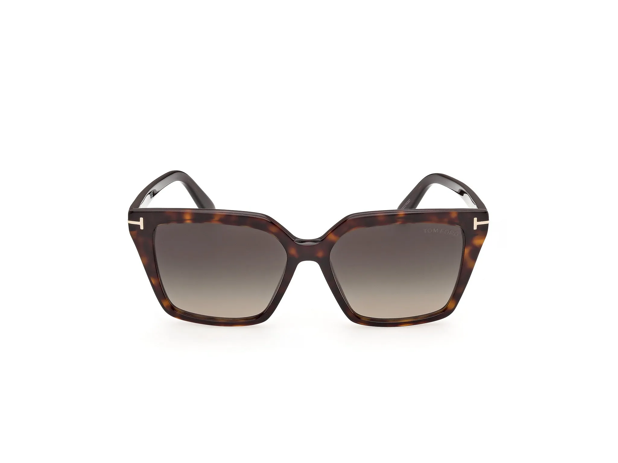 TOM FORD FT1412 ERIN-02 52B Occhiali da sole Acetato Havana Fumo Squadrata Normale - immagine 2