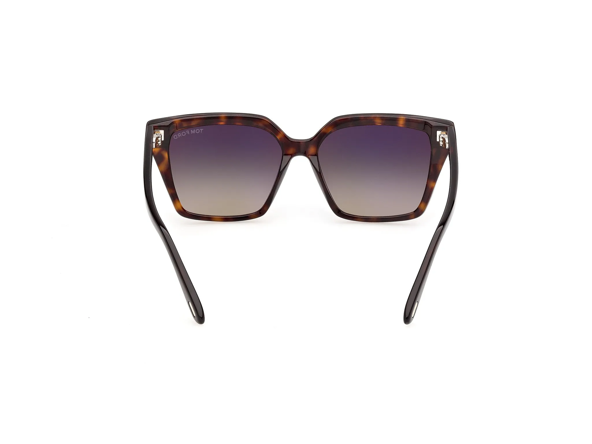 TOM FORD FT1412 ERIN-02 52B Occhiali da sole Acetato Havana Fumo Squadrata Normale - immagine 4