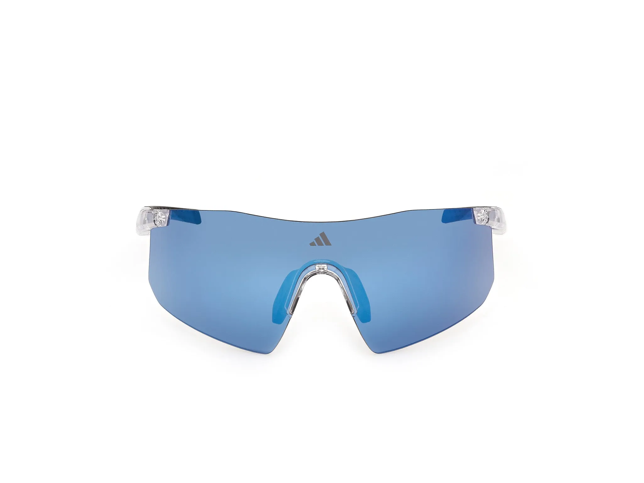 Adidas Sport SP0122 KAPHIROS 26X Occhiali da sole Iniettato Trasparente Blu Maschera Normale - immagine 2