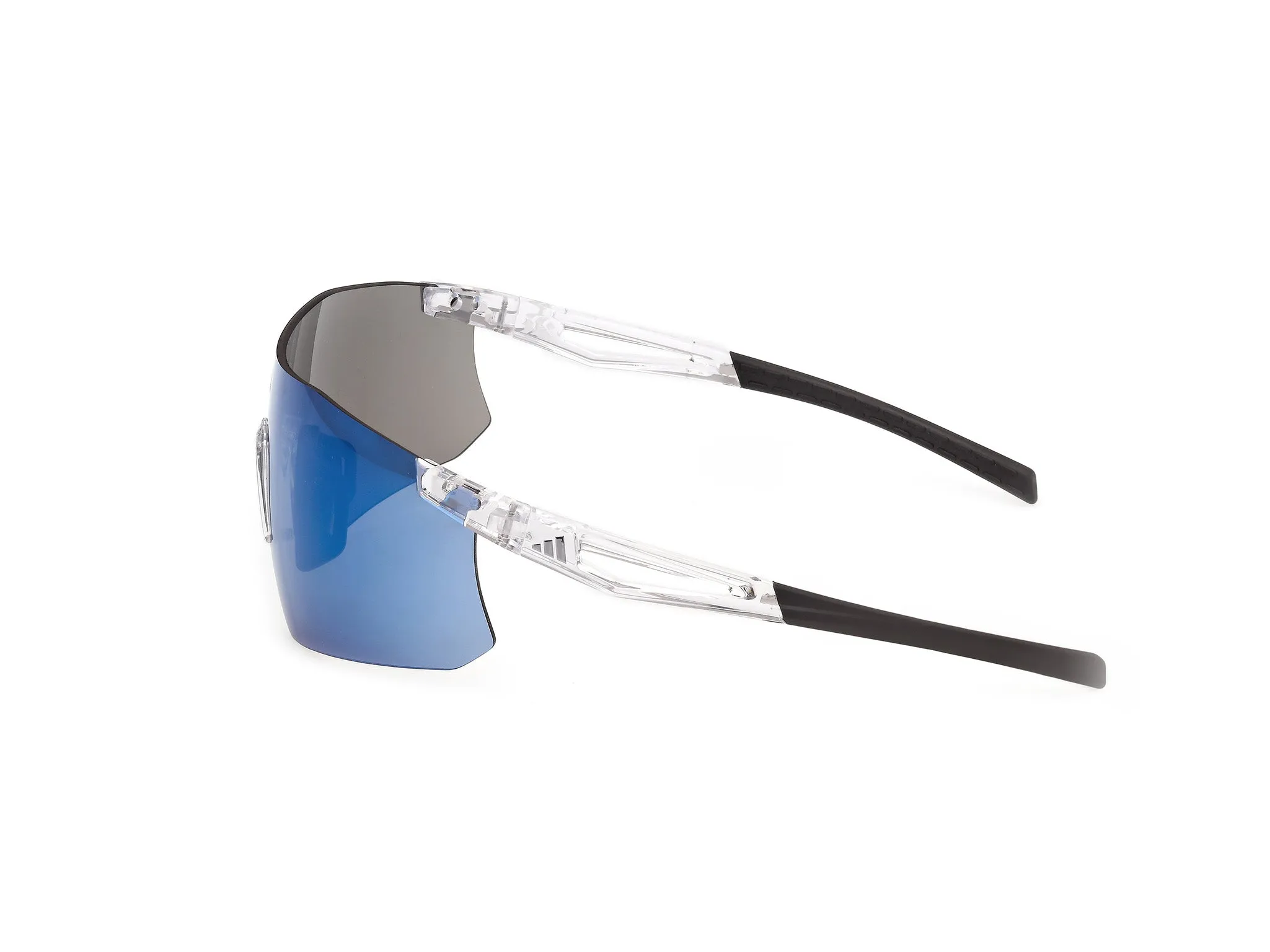 Adidas Sport SP0122 KAPHIROS 26X Occhiali da sole Iniettato Trasparente Blu Maschera Normale - immagine 3