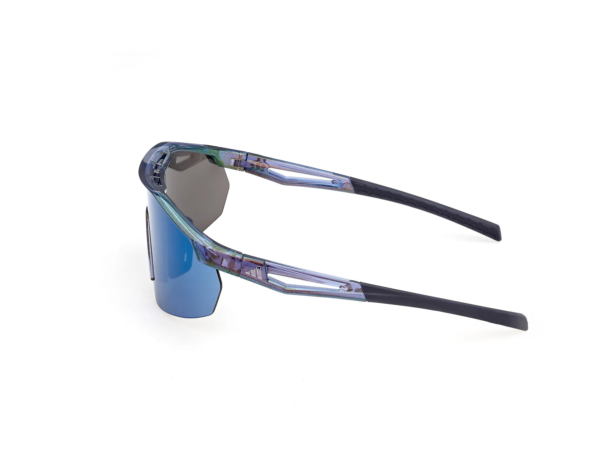 Adidas Sport SP0116 ANEMOS LIGHT S 90X Occhiali da sole Iniettato Blu Blu Maschera Normale - immagine 3