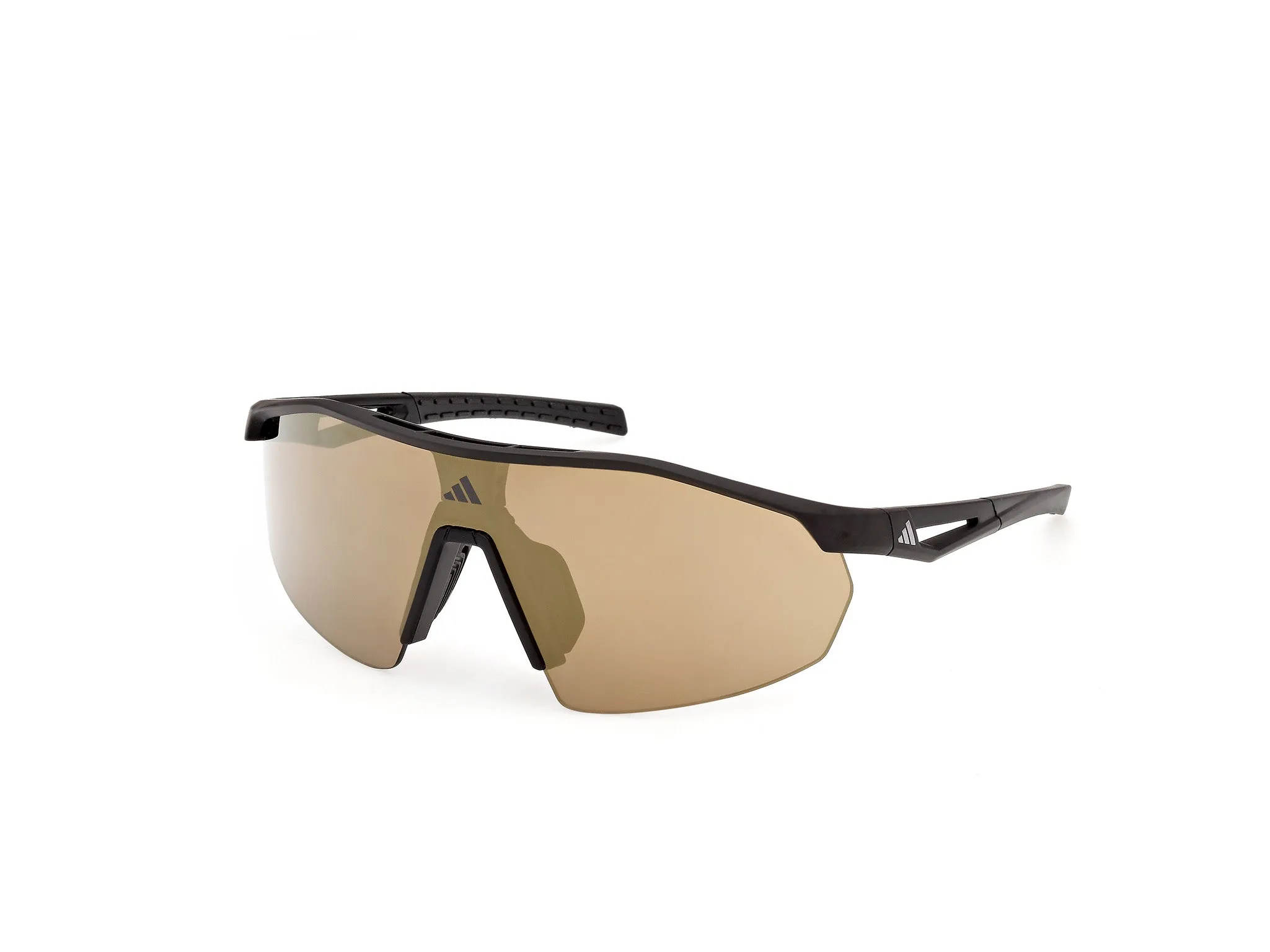 Adidas Sport SP0116 ANEMOS LIGHT S 02G Occhiali da sole Iniettato Nero Marrone Maschera Normale - immagine 1