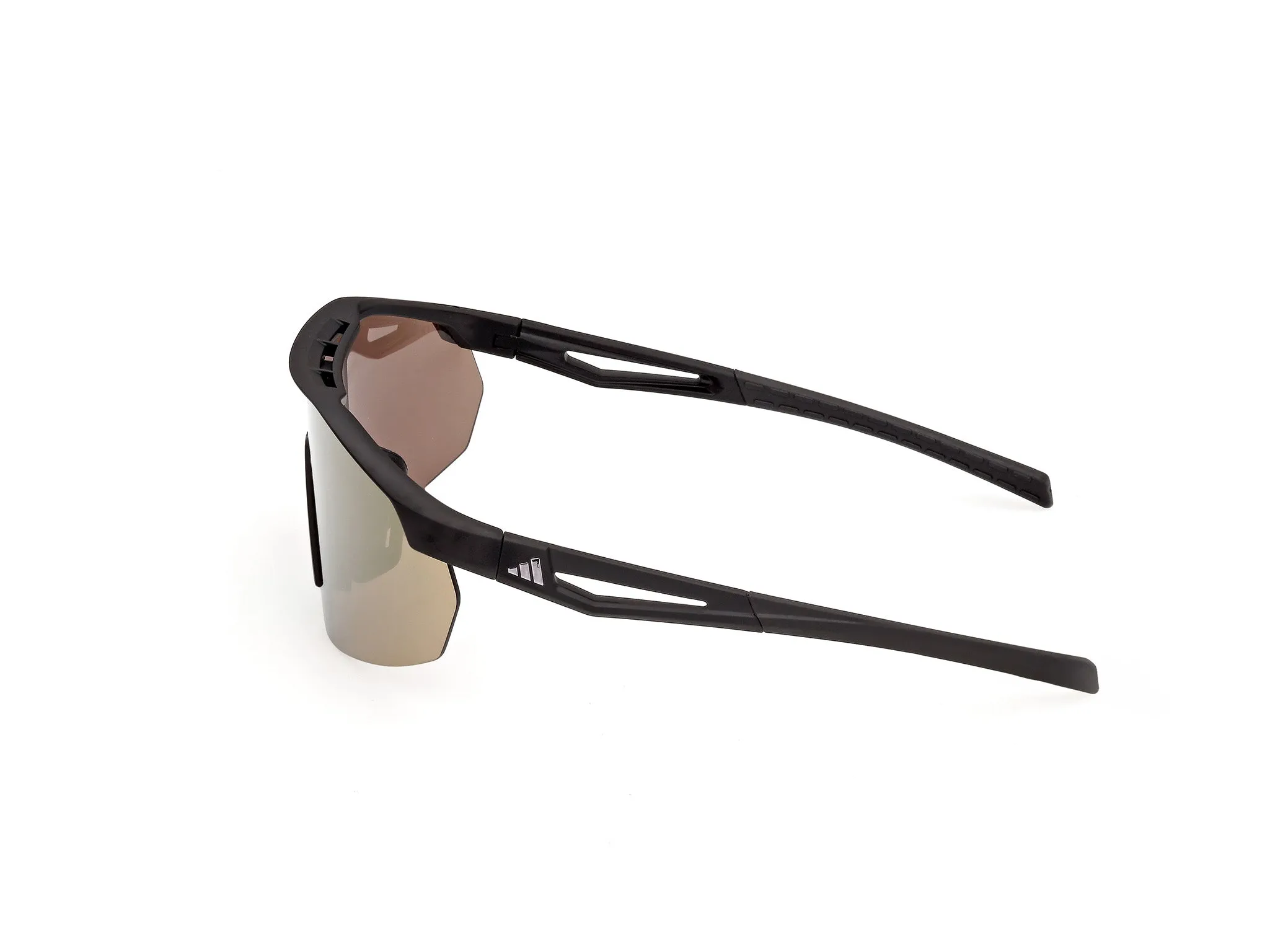 Adidas Sport SP0116 ANEMOS LIGHT S 02G Occhiali da sole Iniettato Nero Marrone Maschera Normale - immagine 3