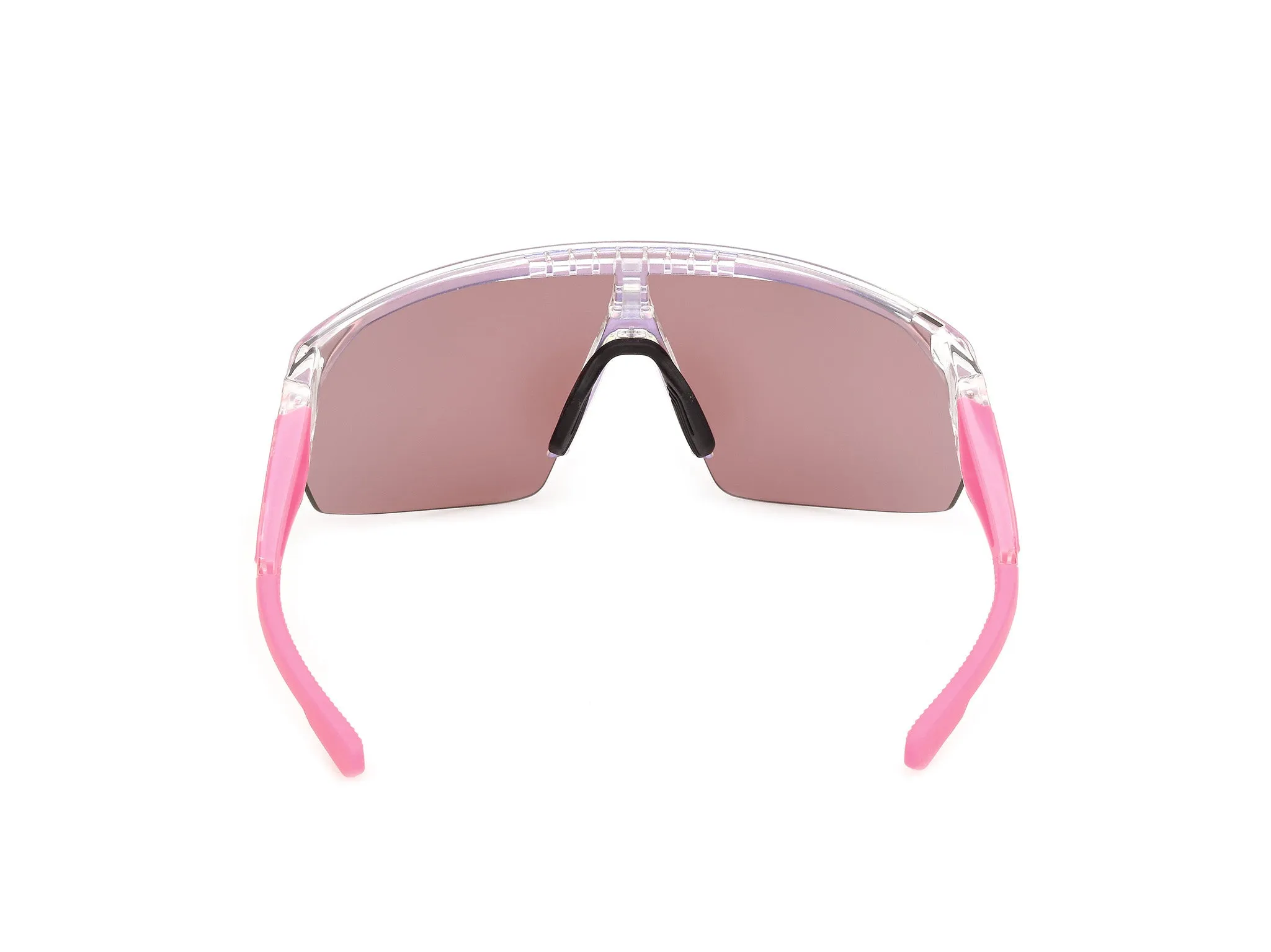Adidas Sport SP0103 ANEMOS 26Z Occhiali da sole Iniettato Trasparente Viola Maschera Normale - immagine 4