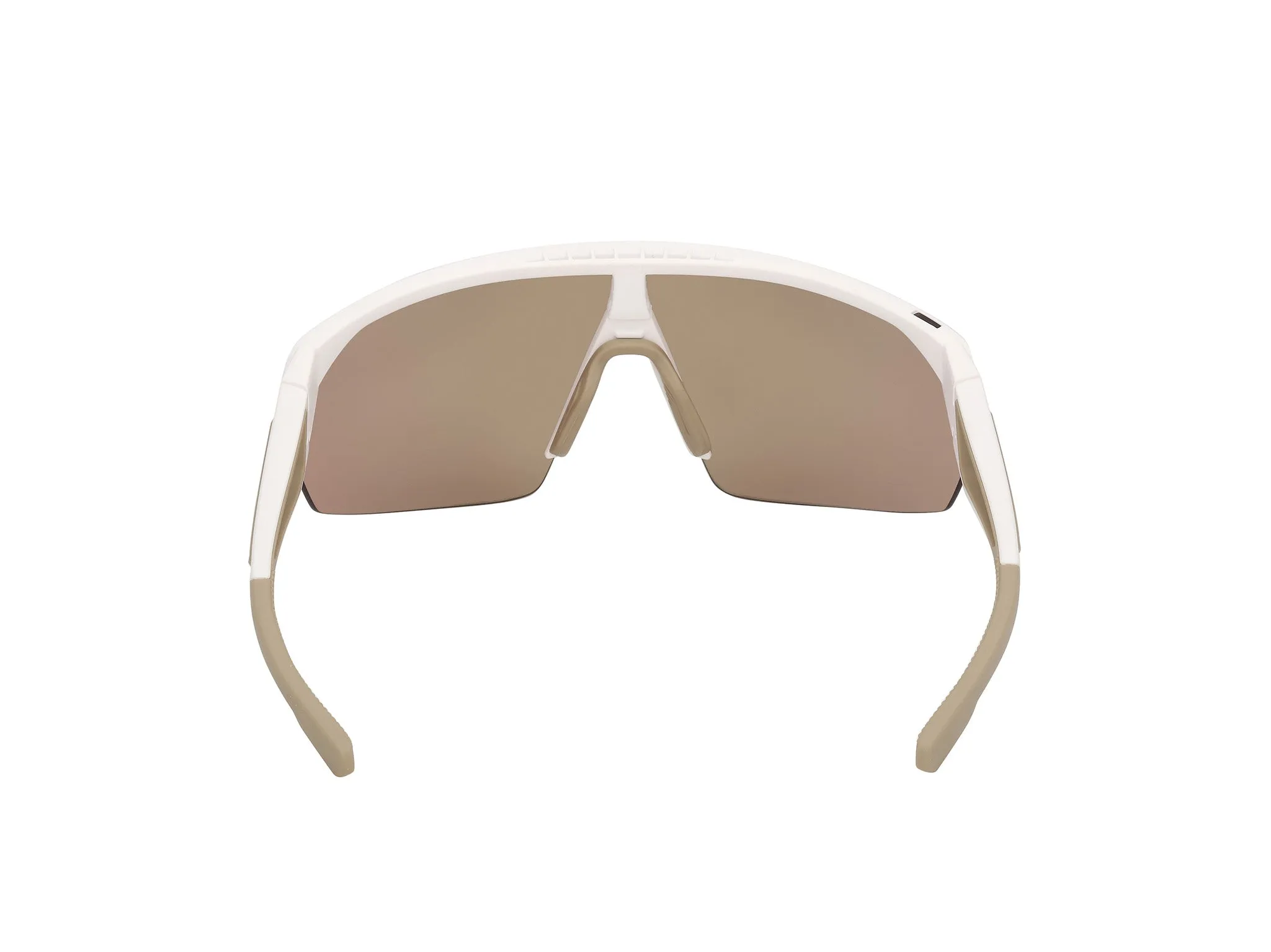 Adidas Sport SP0103 ANEMOS 21 Occhiali da sole Iniettato Bianco Marrone Maschera Normale - immagine 4