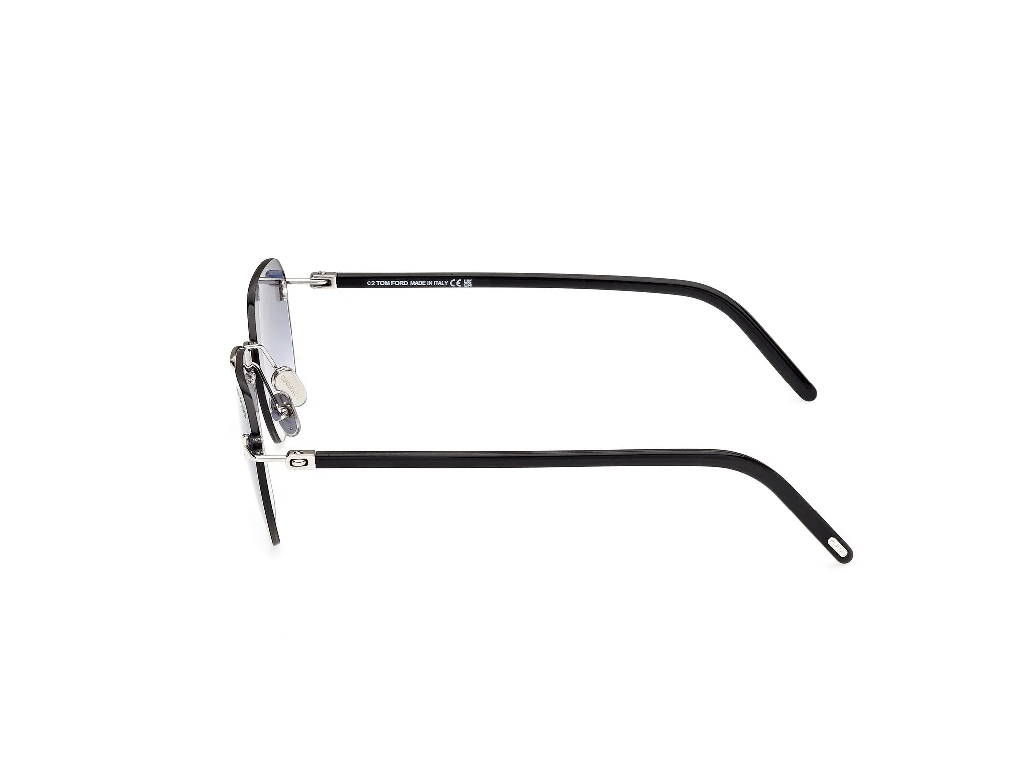 TOM FORD FT1433 CARSON-02 16W Occhiali da sole Metallo Palladio Blu Squadrata Normale - immagine 3