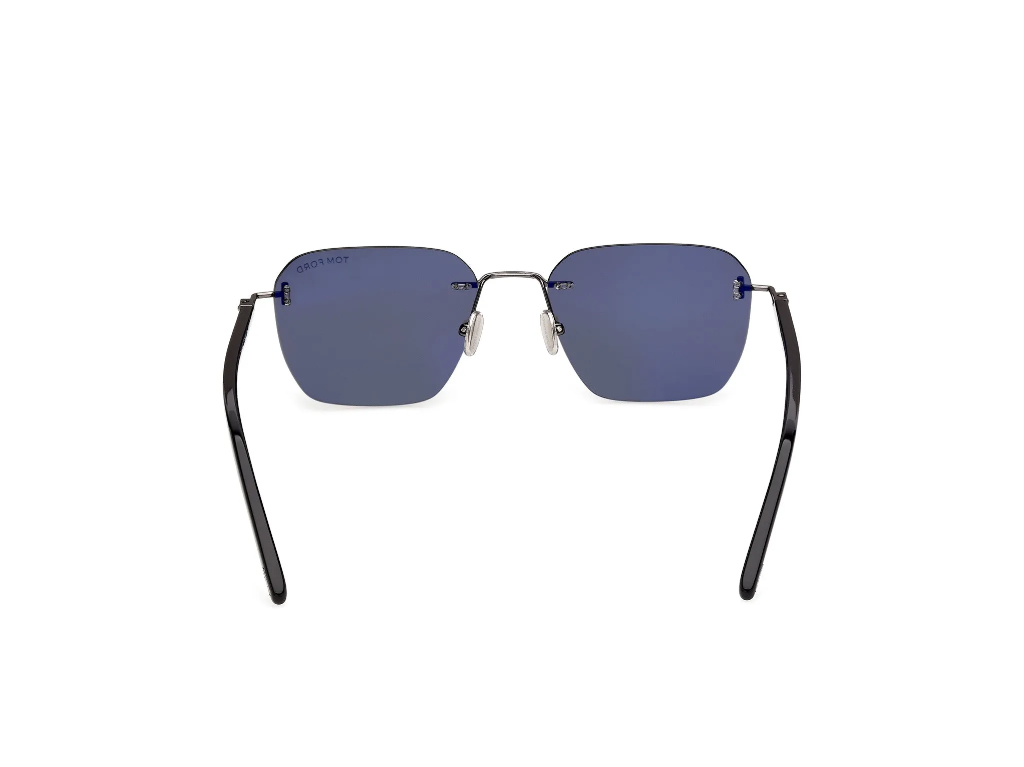 TOM FORD FT1433 CARSON-02 12A Occhiali da sole Metallo Grigio Fumo Squadrata Normale - immagine 4