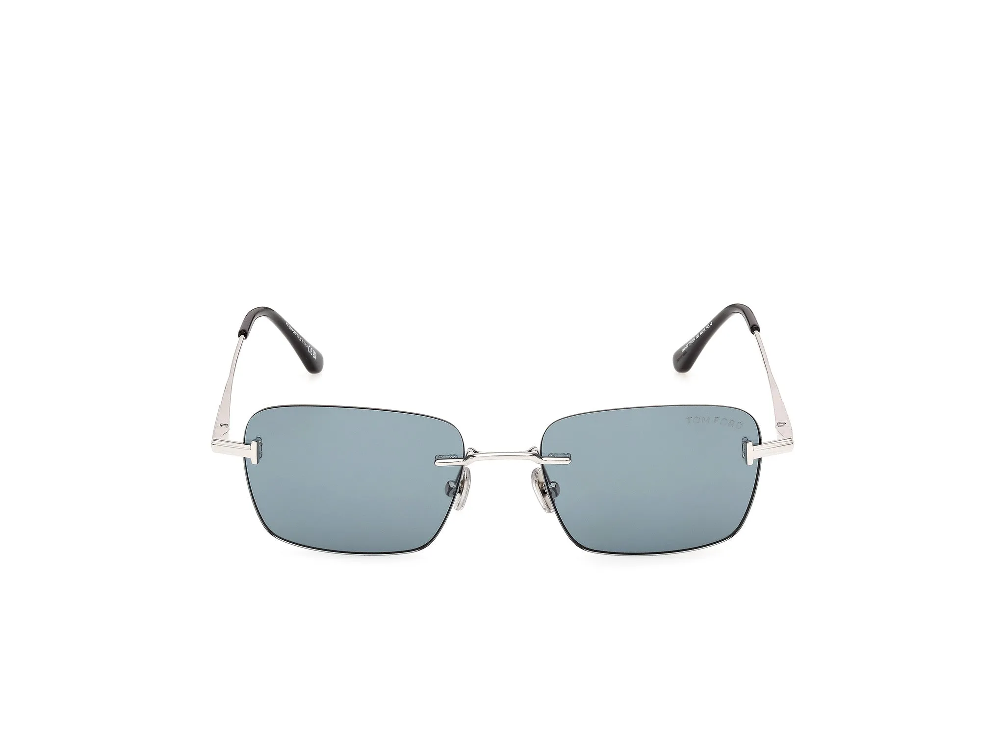 TOM FORD FT1354 JAKE-02 16V Occhiali da sole Metallo Palladio Blu Squadrata Normale - immagine 2