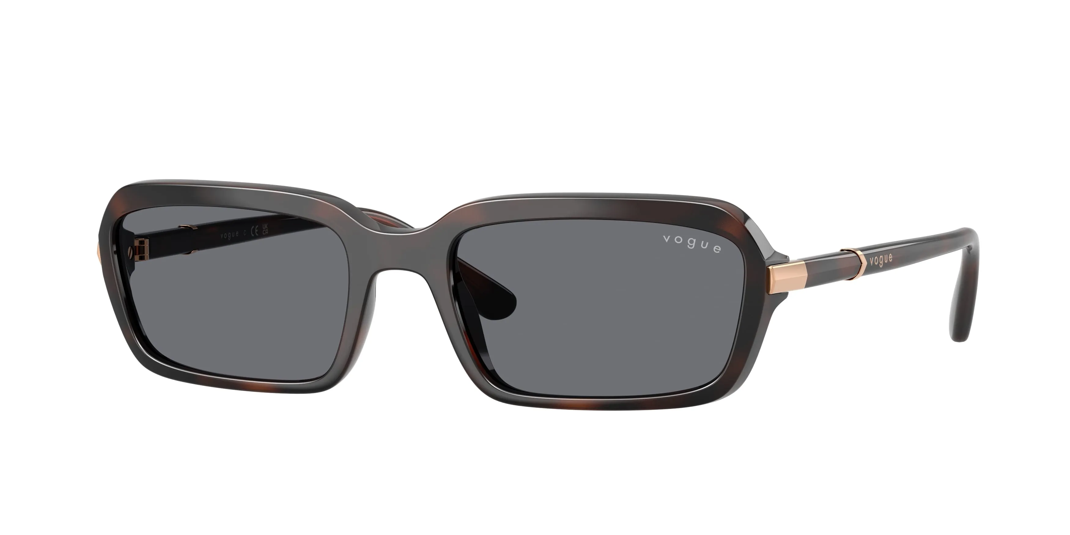 VOGUE EYEWEAR VO5744S 2386/1 Occhiali da sole Nylon Marrone Squadrata Normale - immagine 1