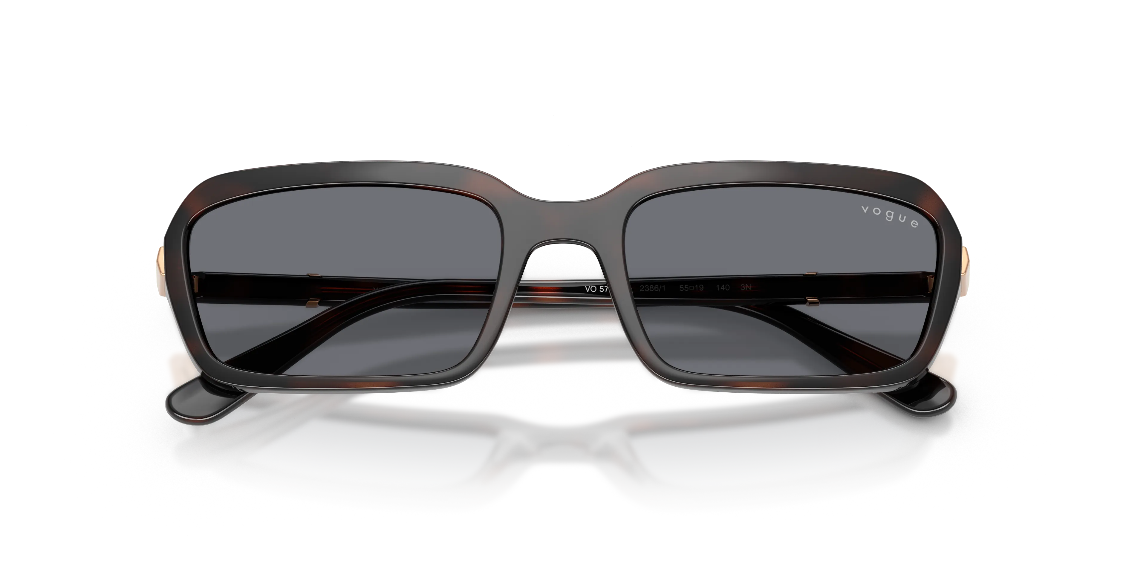 VOGUE EYEWEAR VO5744S 2386/1 Occhiali da sole Nylon Marrone Squadrata Normale - immagine 2