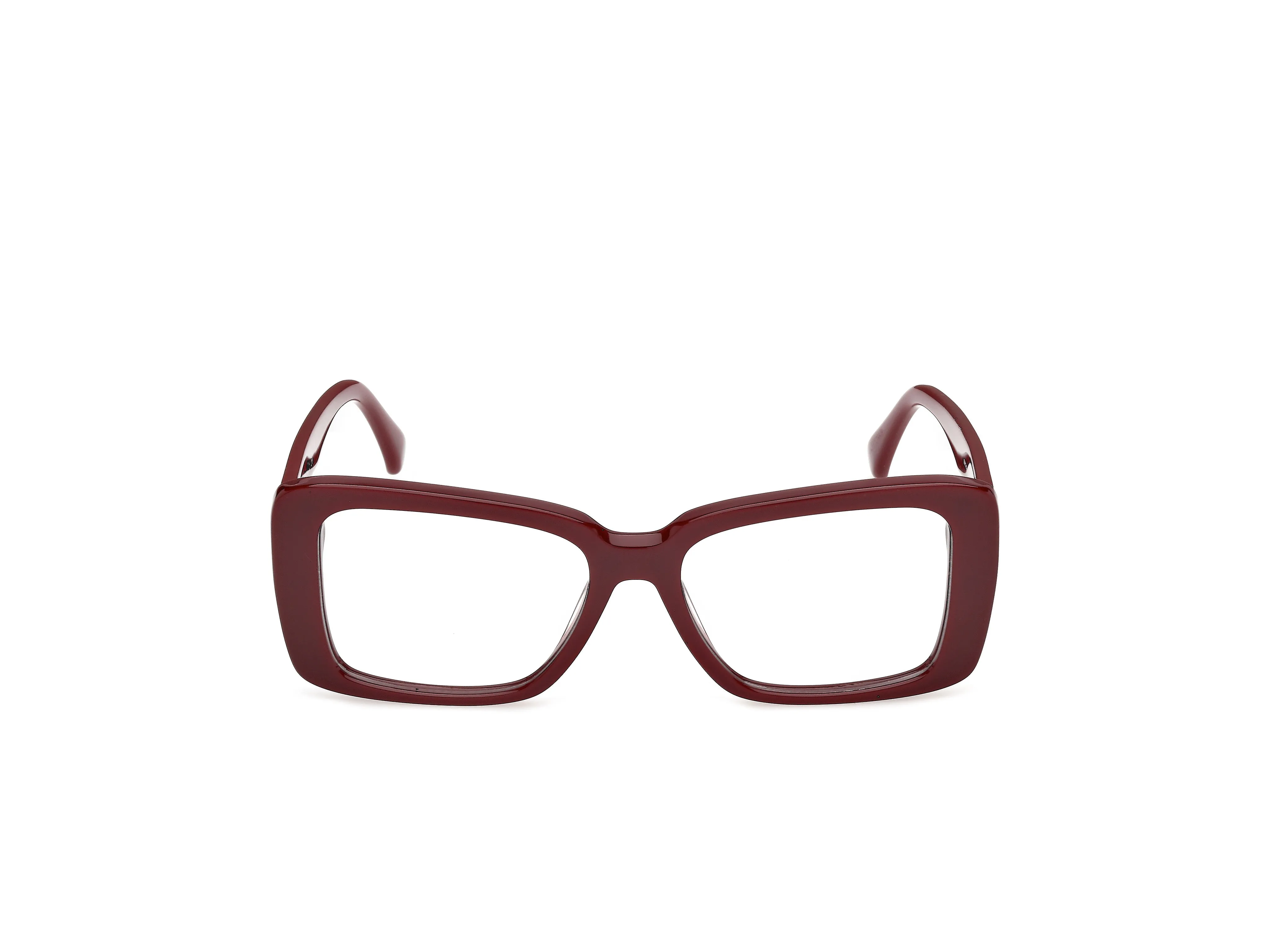 Max Mara MM5266 69 Montature da vista Acetato Bordeaux Marrone Squadrata Normale - immagine 2