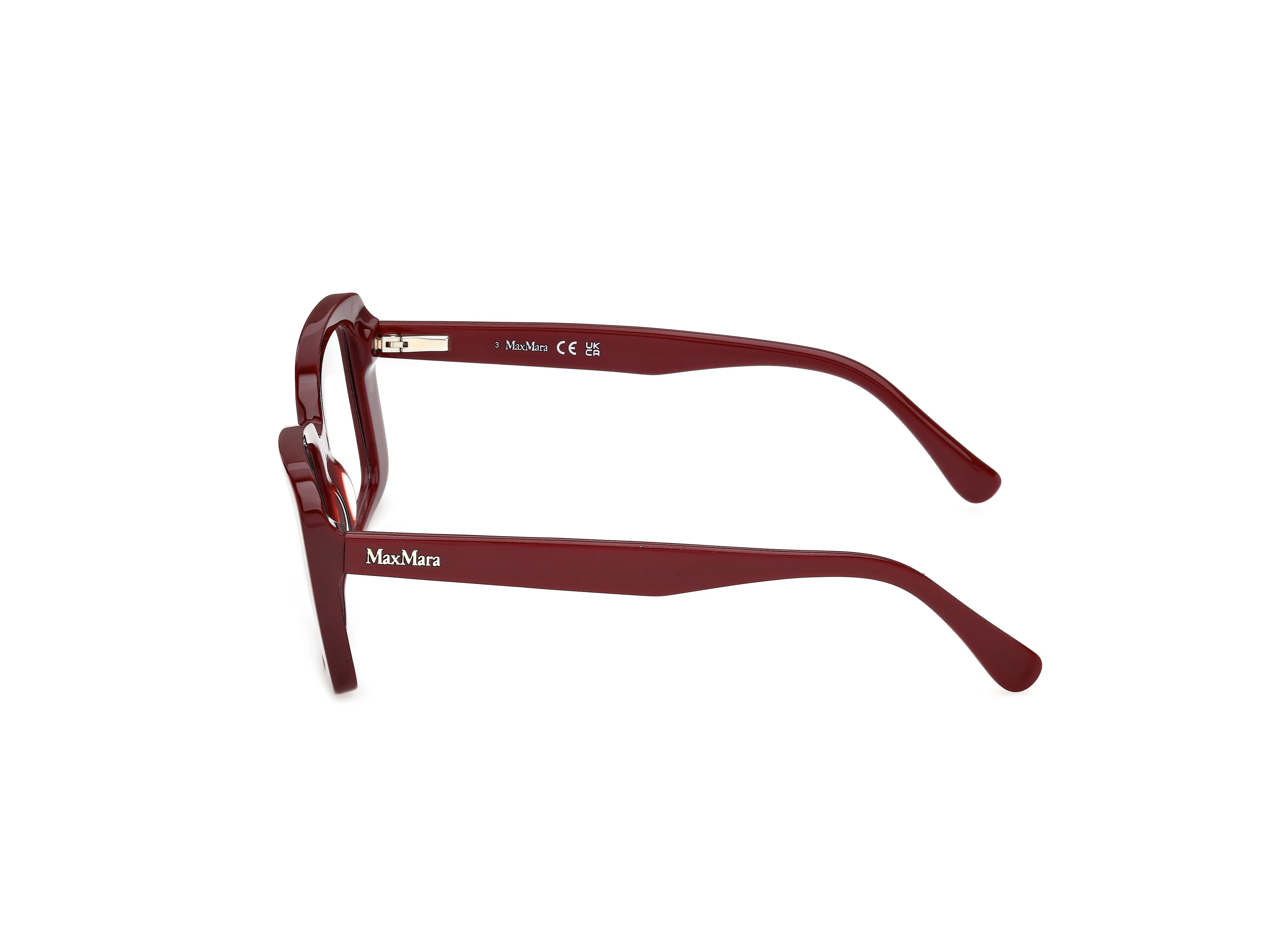 Max Mara MM5266 69 Montature da vista Acetato Bordeaux Marrone Squadrata Normale - immagine 3