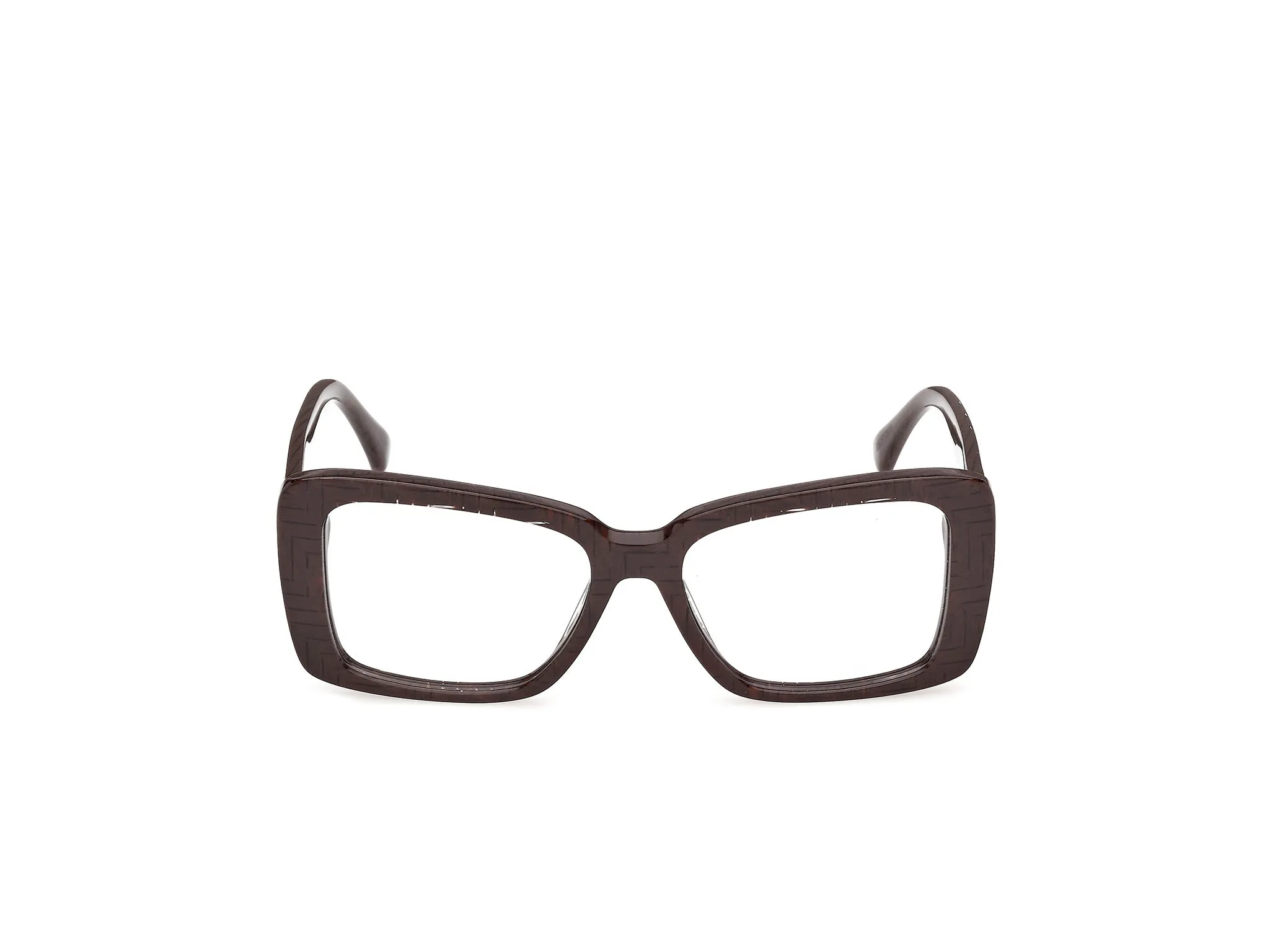 Max Mara MM5266 50 Montature da vista Acetato Marrone Marrone Squadrata Normale - immagine 2