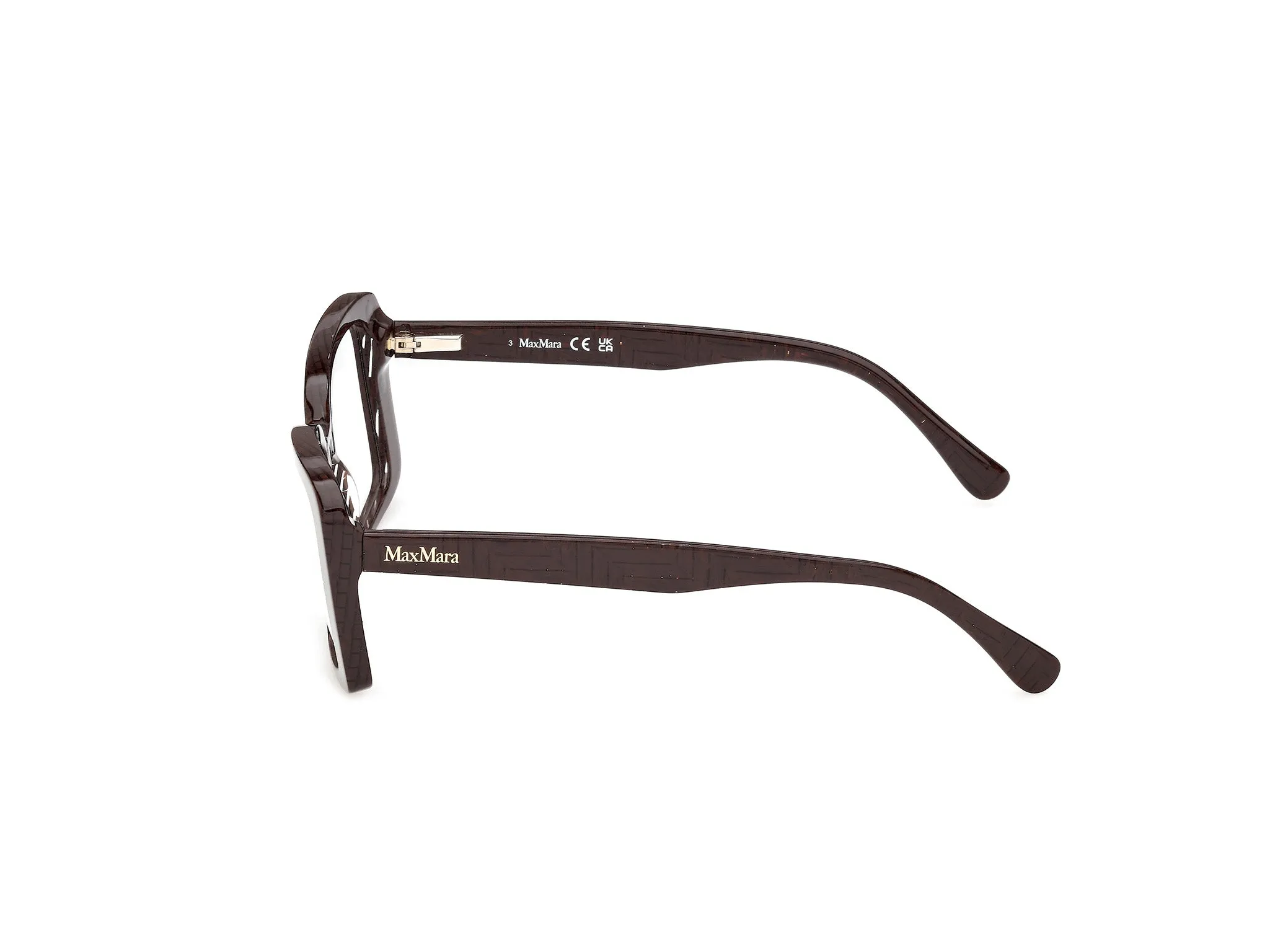 Max Mara MM5266 50 Montature da vista Acetato Marrone Marrone Squadrata Normale - immagine 3
