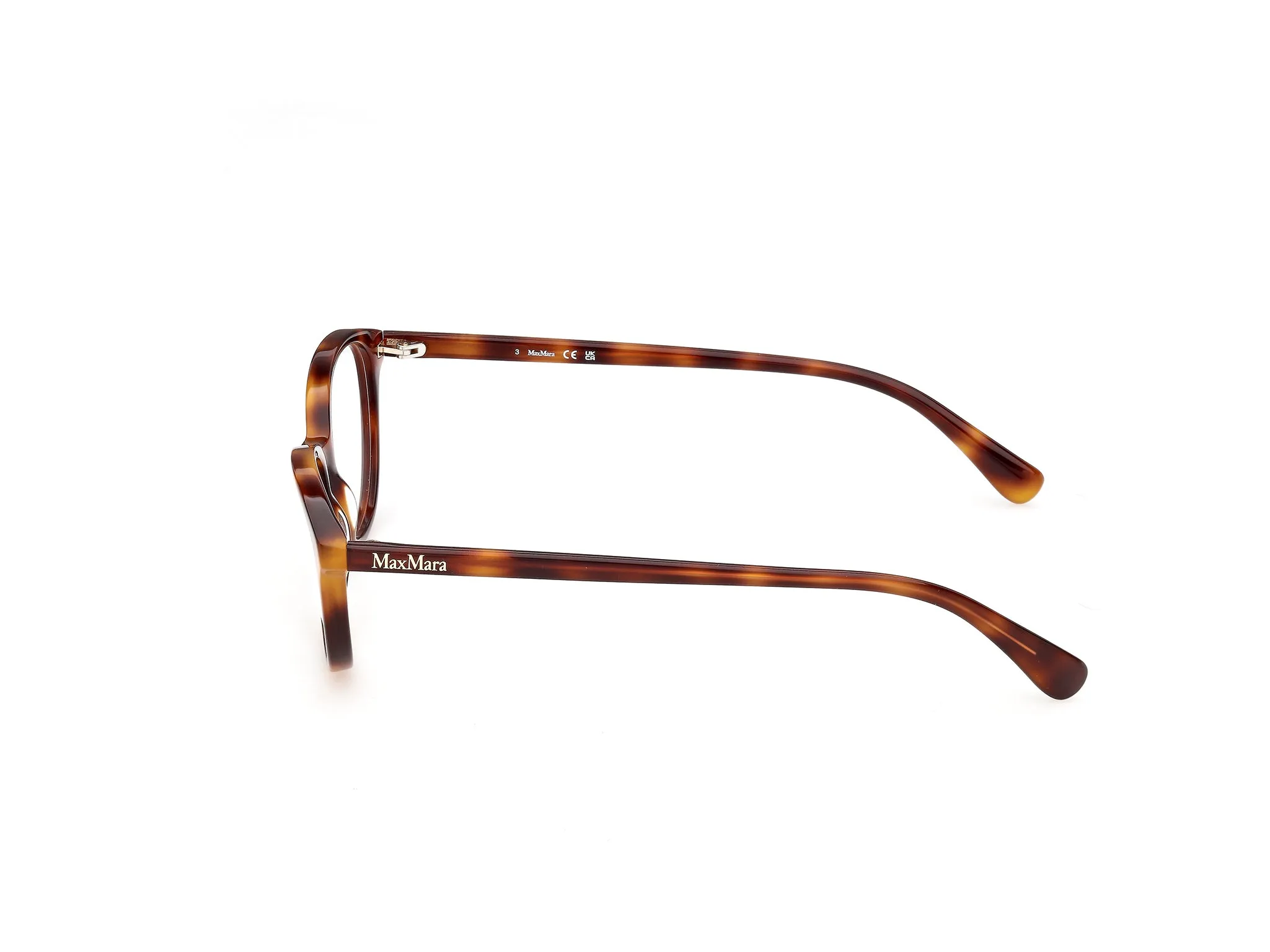 Max Mara MM5265 52 Montature da vista Acetato Havana Rotonda Normale - immagine 3