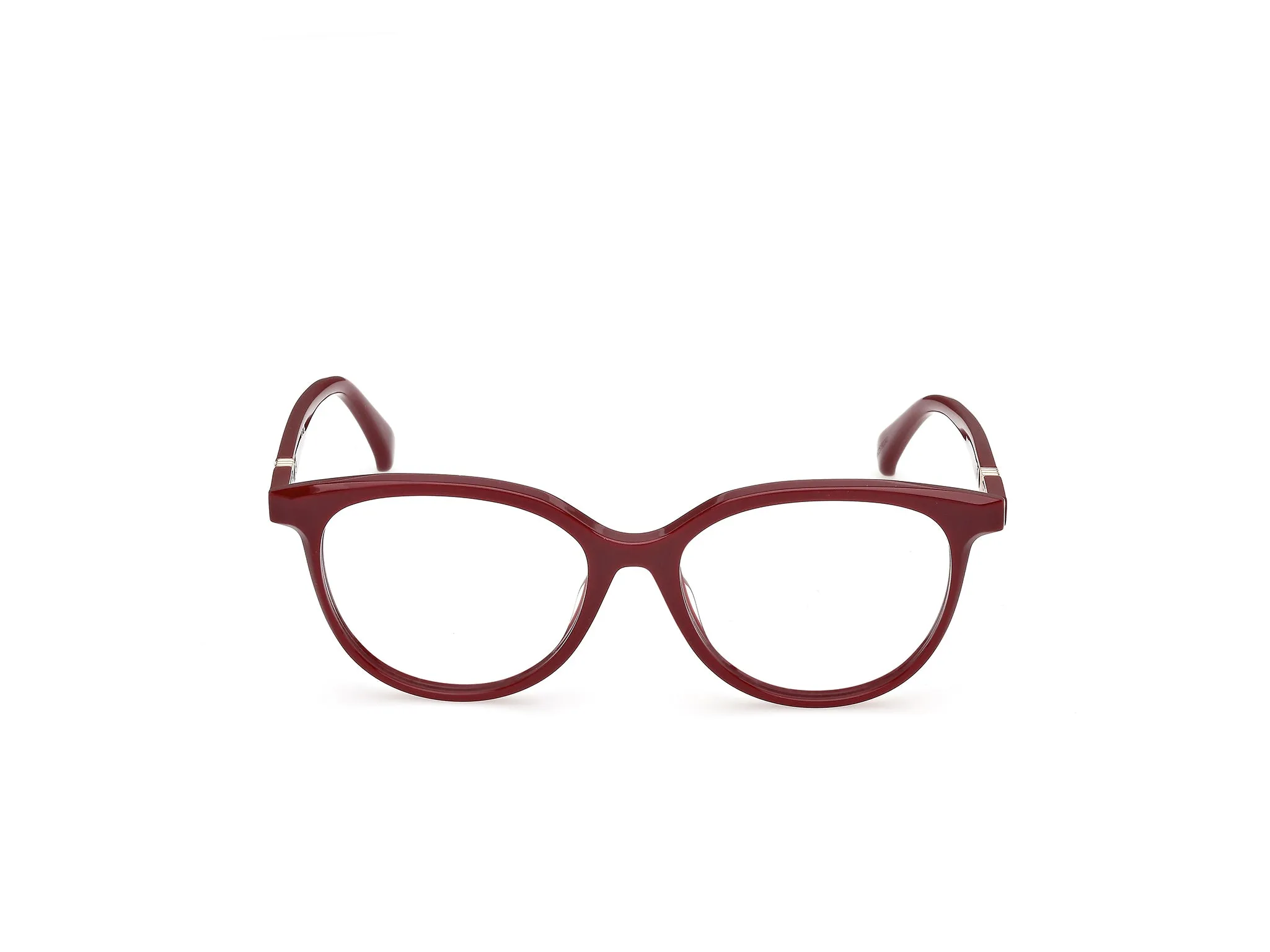 Max Mara MM5262 69 Montature da vista Acetato Bordeaux Rotonda Normale - immagine 2