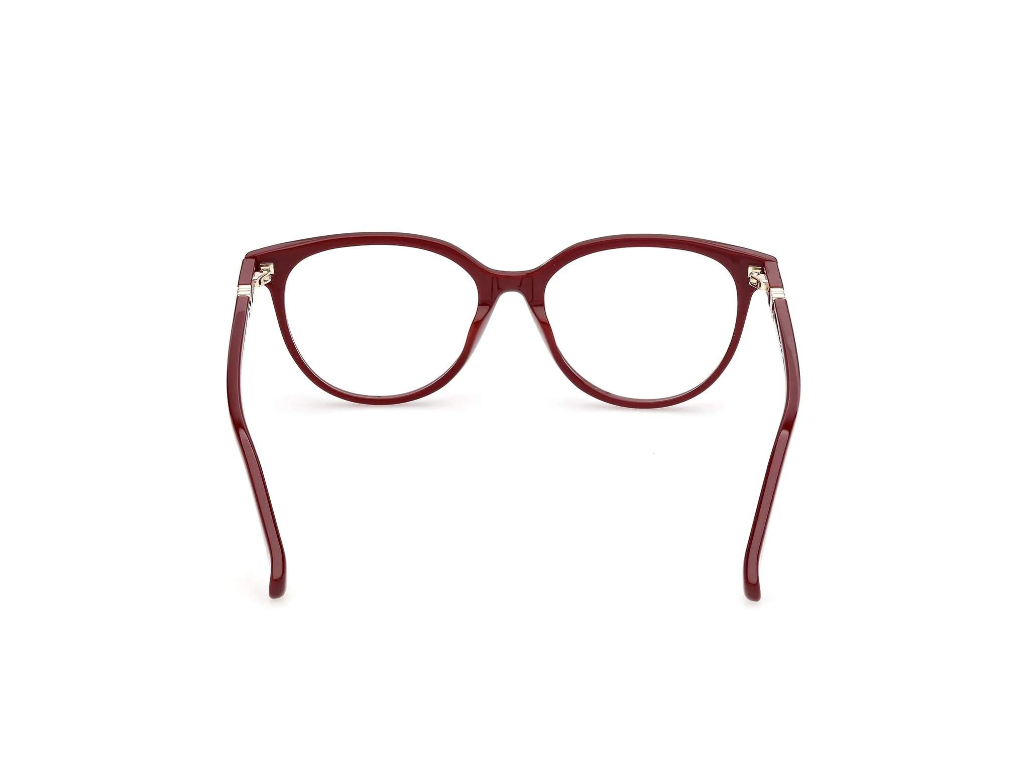 Max Mara MM5262 69 Montature da vista Acetato Bordeaux Rotonda Normale - immagine 4