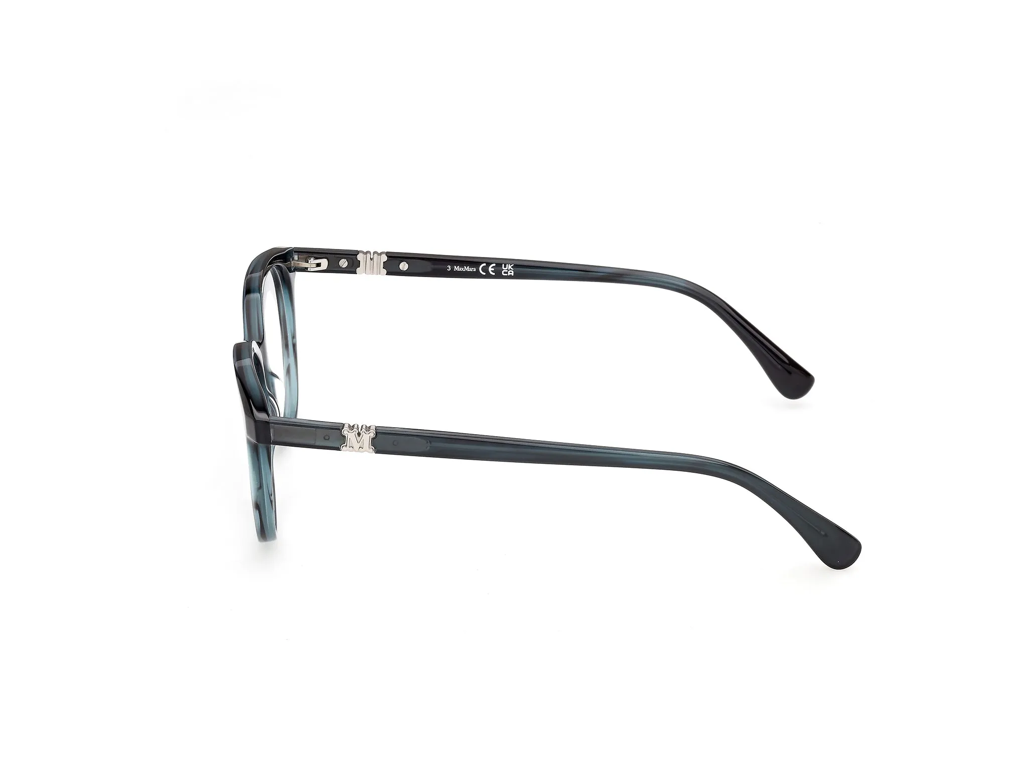 Max Mara MM5262 64 Montature da vista Acetato Verde Rotonda Normale - immagine 3