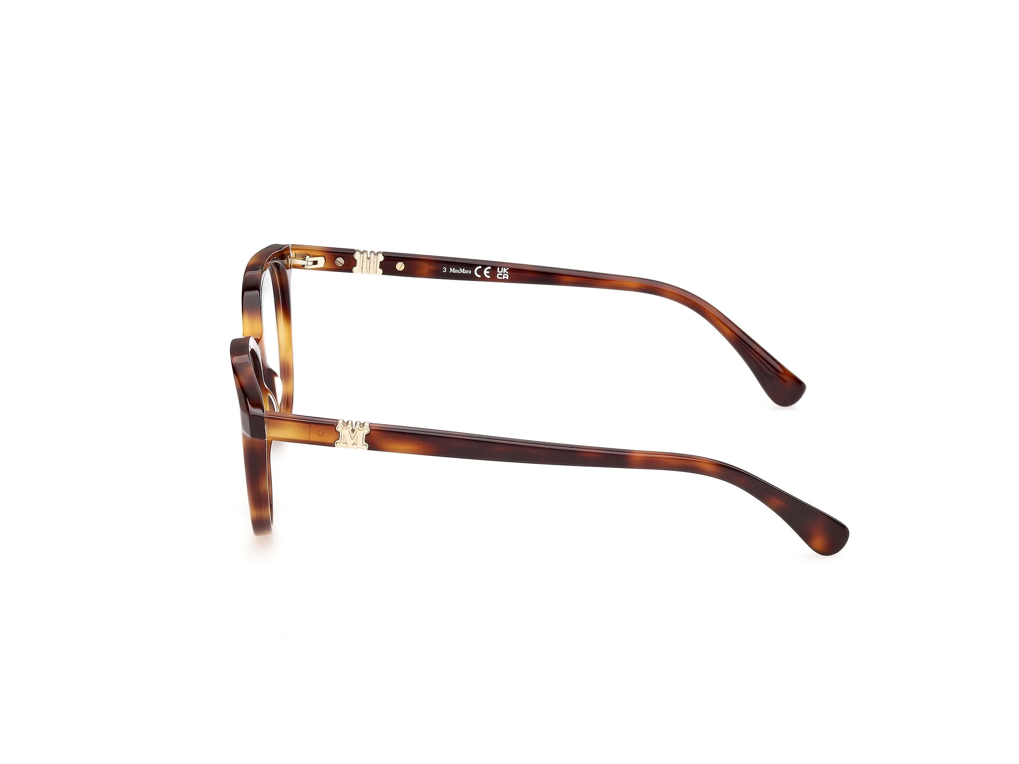 Max Mara MM5262 52 Montature da vista Acetato Havana Rotonda Normale - immagine 3