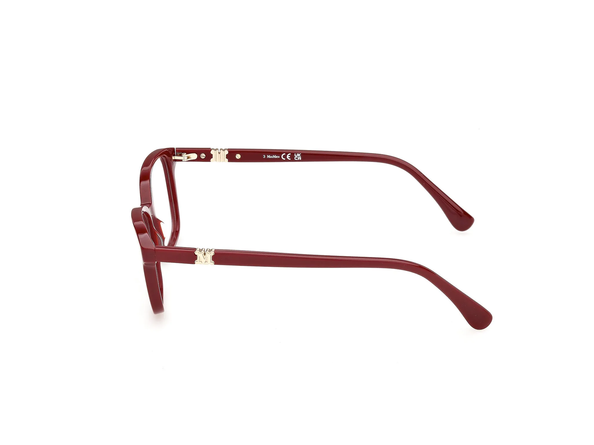 Max Mara MM5261 69 Montature da vista Acetato Bordeaux Squadrata Normale - immagine 3