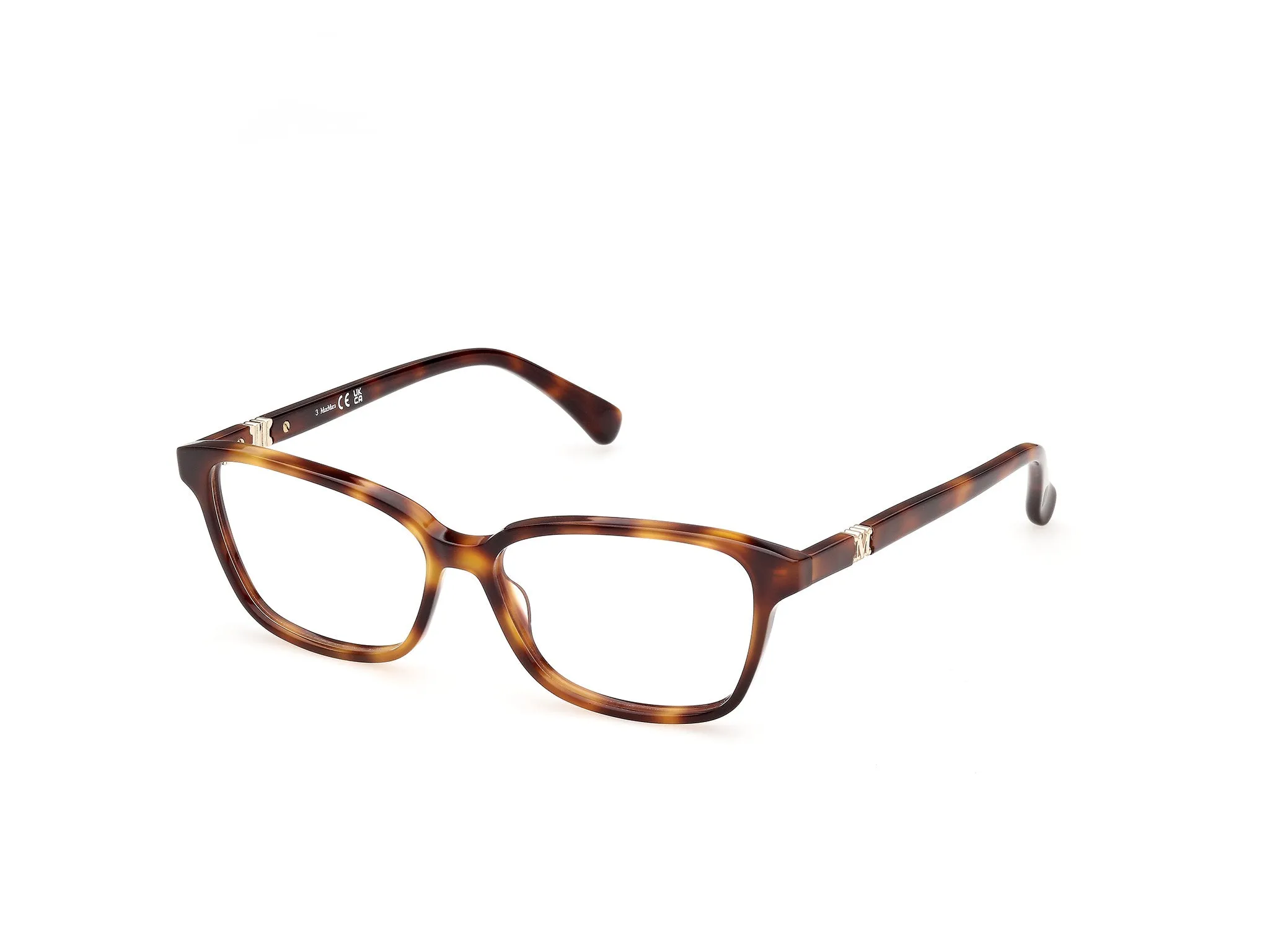 Max Mara MM5261 52 Montature da vista Acetato Havana Squadrata Normale - immagine 1