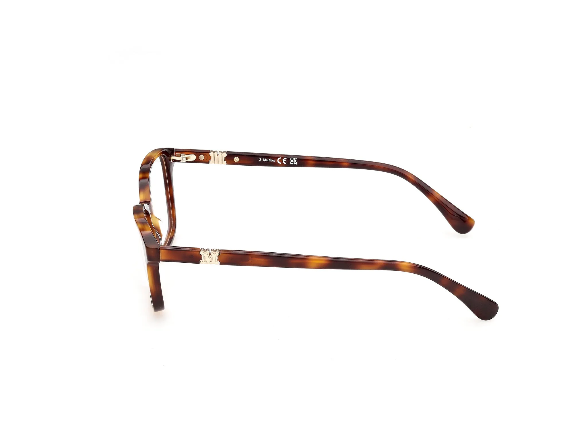 Max Mara MM5261 52 Montature da vista Acetato Havana Squadrata Normale - immagine 3