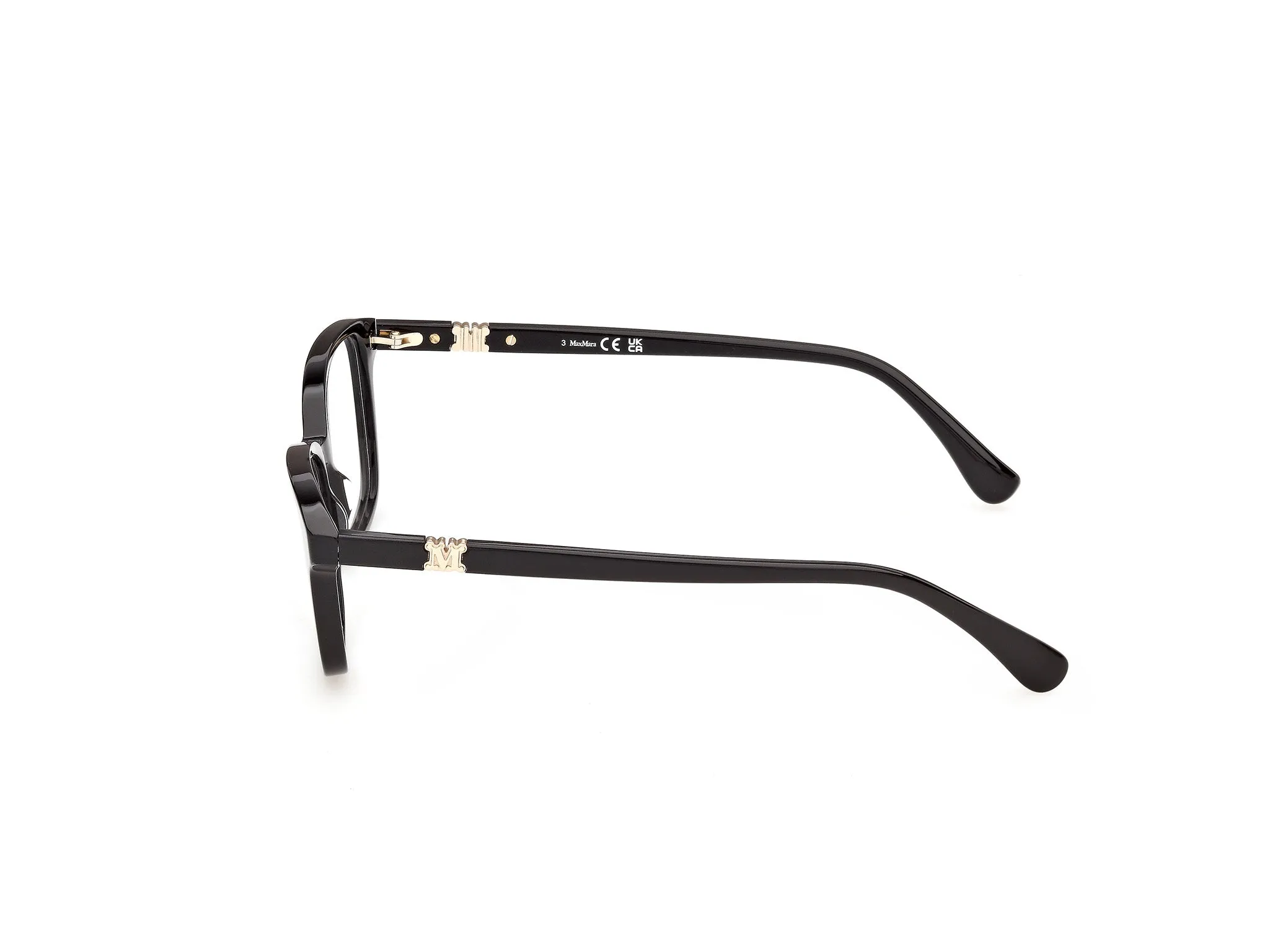 Max Mara MM5261 1 Montature da vista Acetato Nero Squadrata Normale - immagine 3