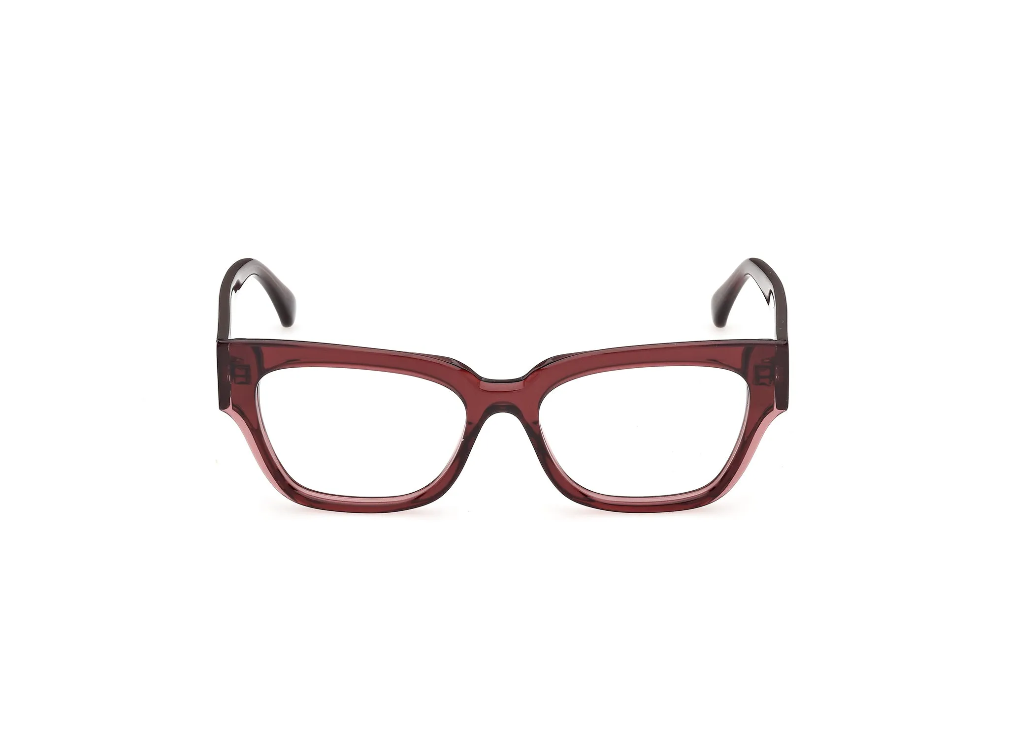 Max Mara MM5259 69 Montature da vista Acetato Bordeaux Squadrata Normale - immagine 2