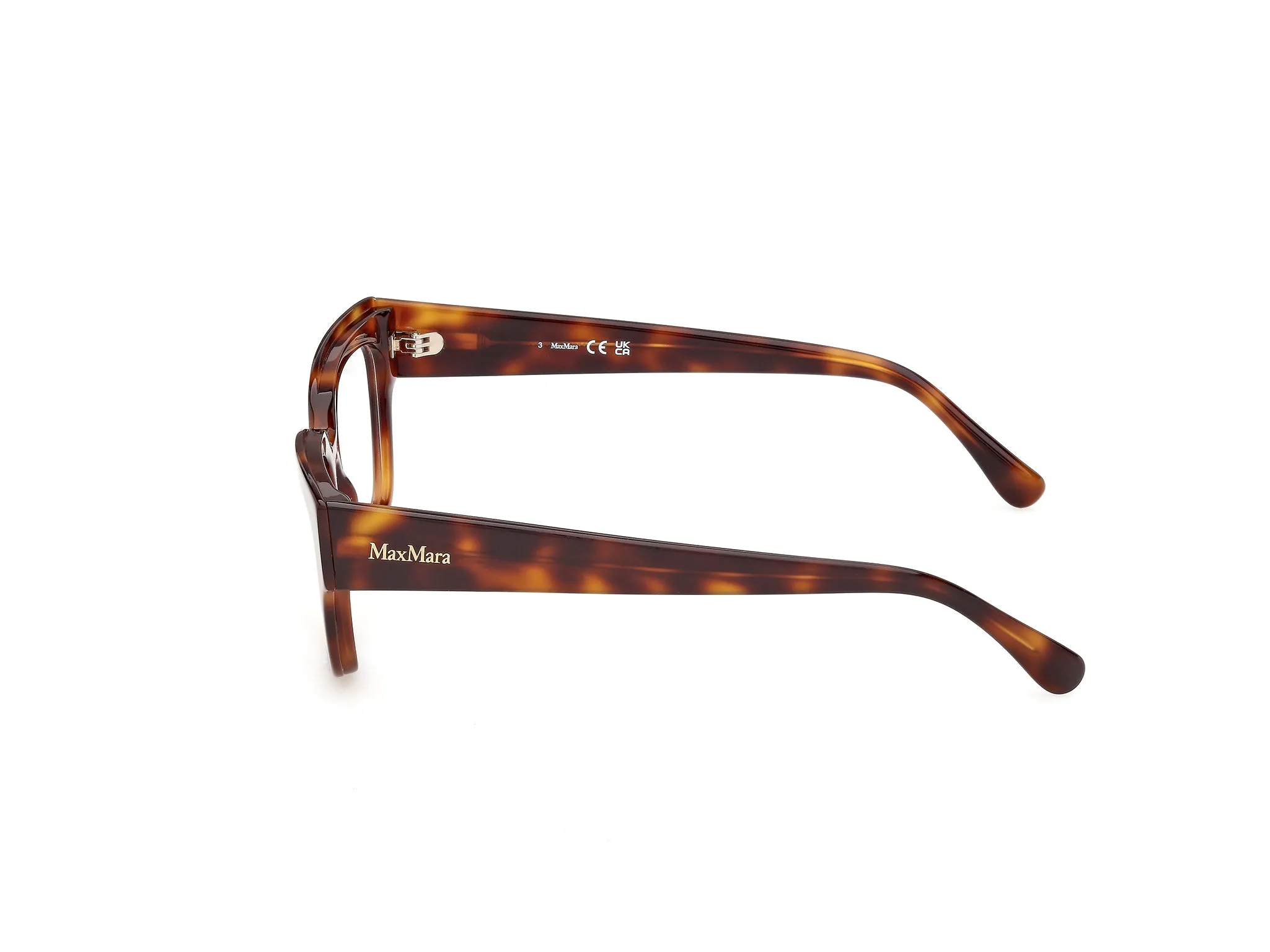 Max Mara MM5259 52 Montature da vista Acetato Havana Squadrata Normale - immagine 3