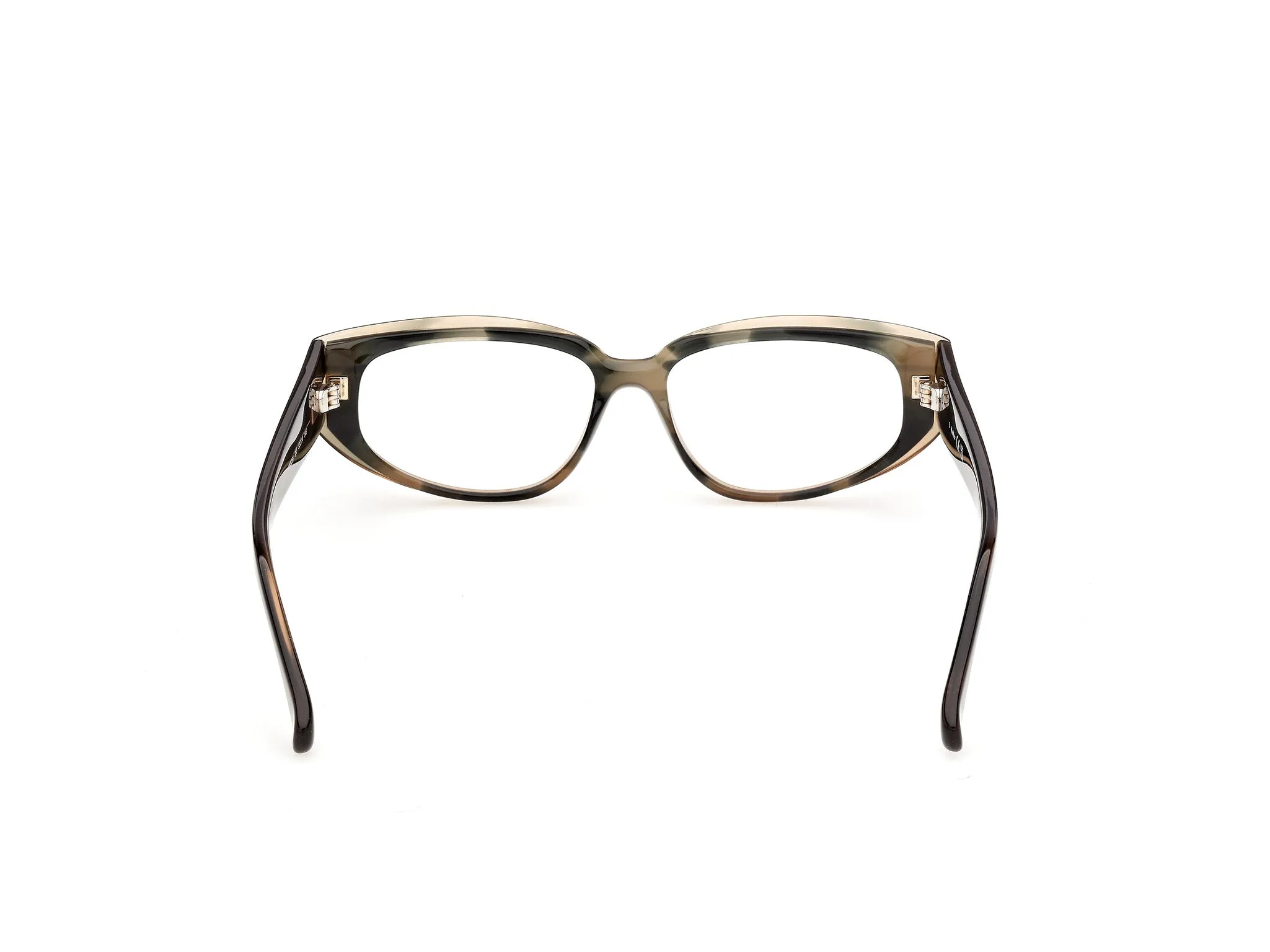 Max Mara MM5258 55 Montature da vista Acetato Havana Geometrica Normale - immagine 4