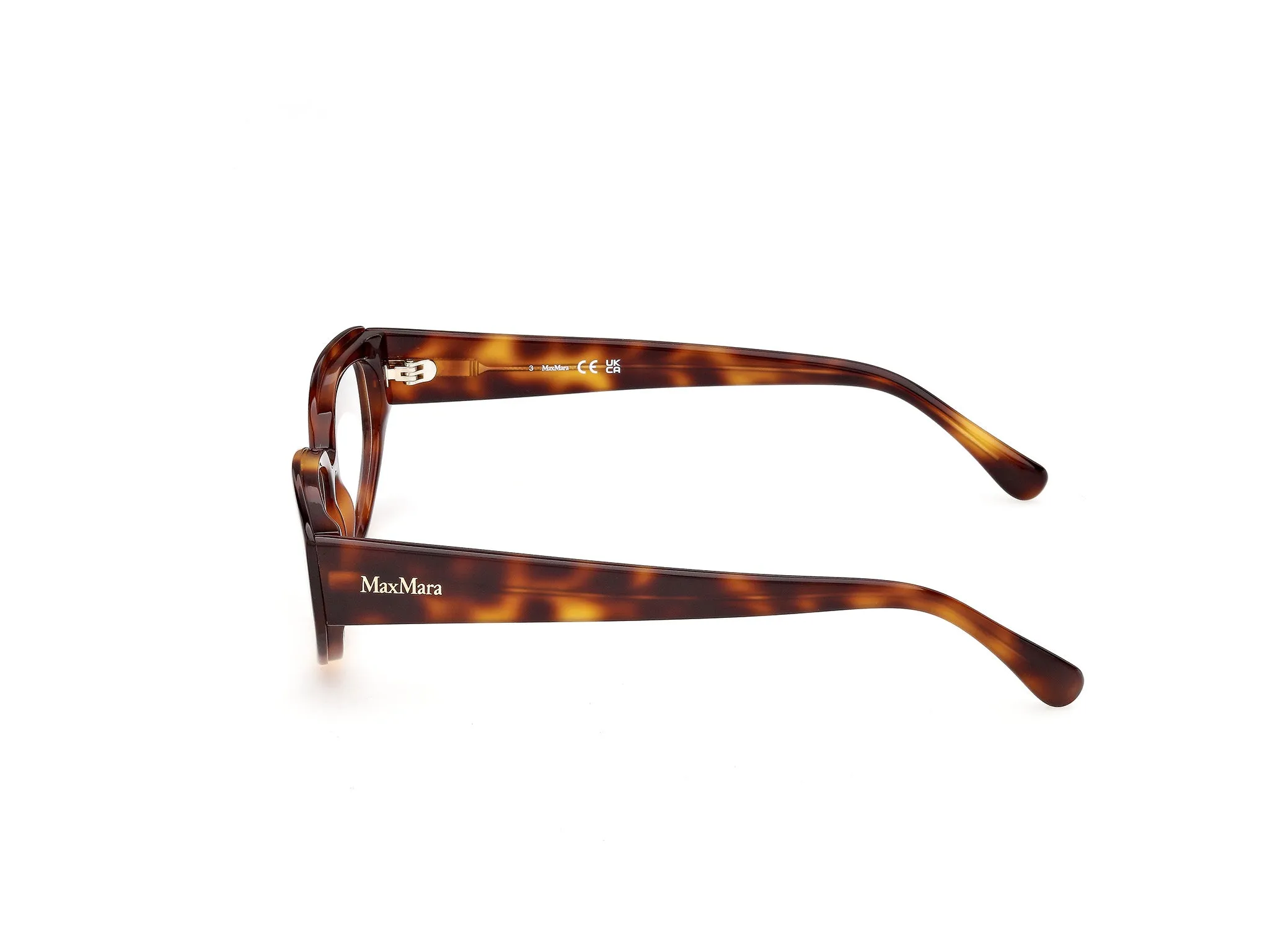 Max Mara MM5258 52 Montature da vista Acetato Havana Geometrica Normale - immagine 3