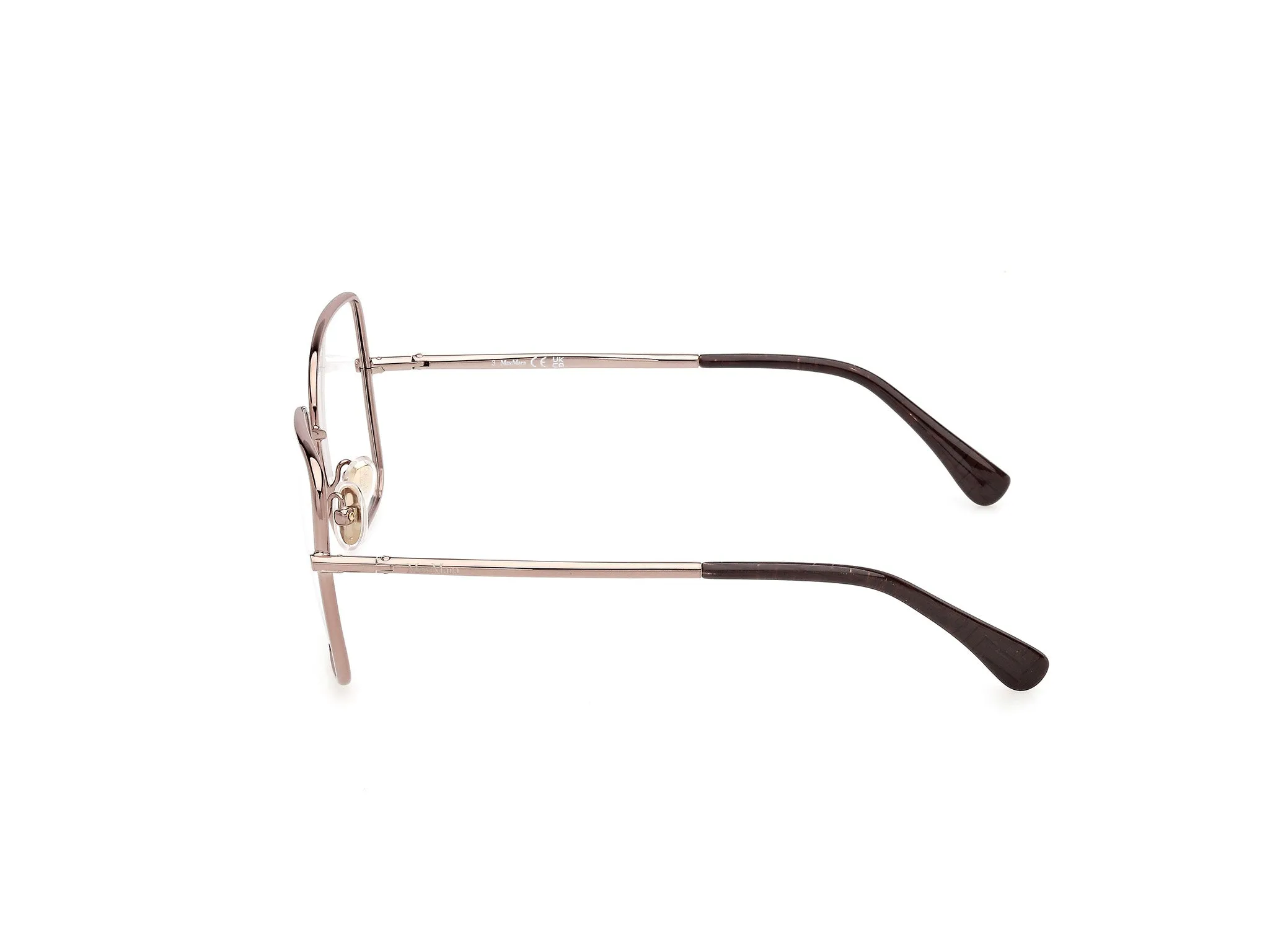 Max Mara MM5257 34 Montature da vista Metallo Bronzo Squadrata Normale - immagine 3