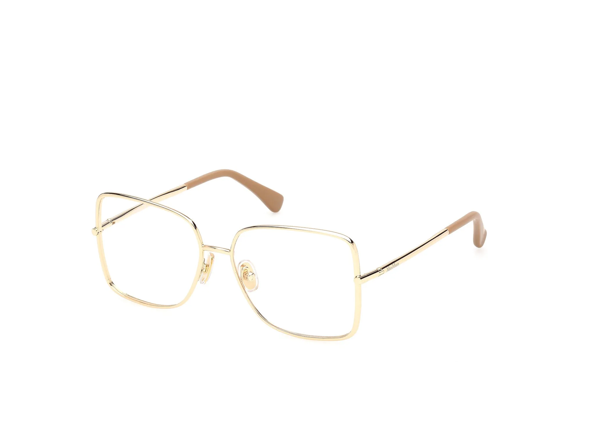 Max Mara MM5257 30 Montature da vista Metallo Oro Squadrata Normale - immagine 1