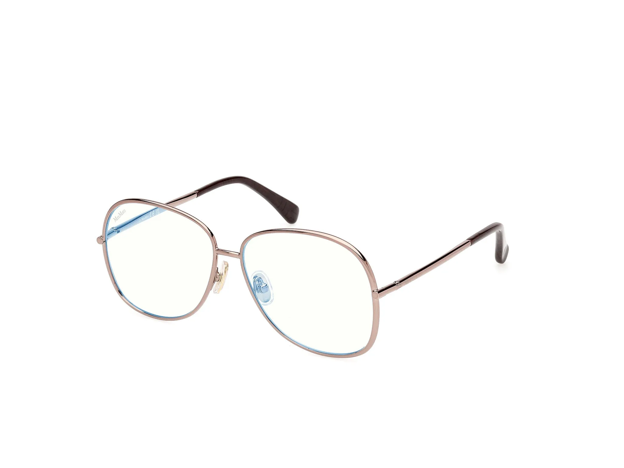 Max Mara MM5256-B 34 Montature da vista Metallo Bronzo Geometrica Normale - immagine 1