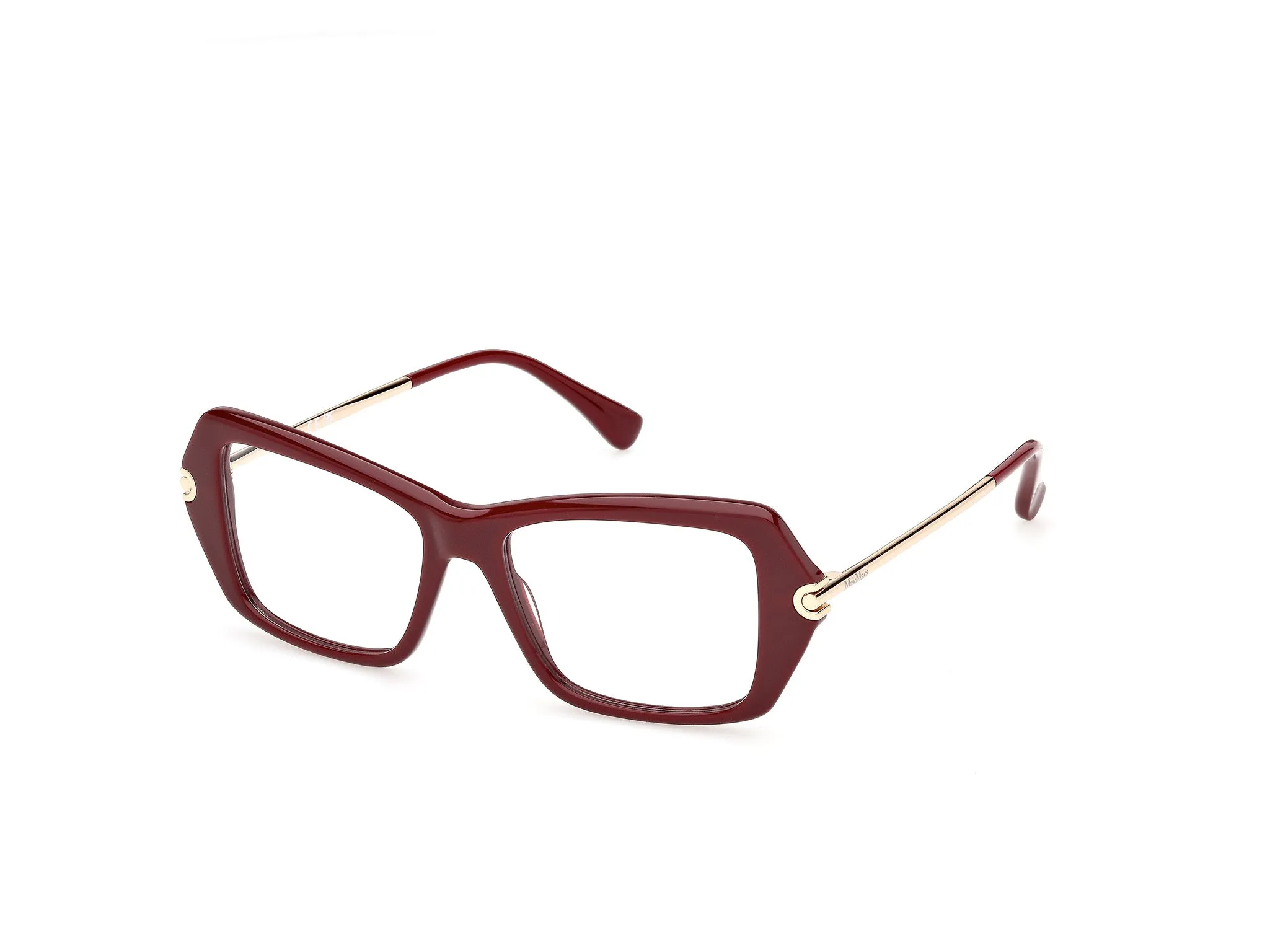 Max Mara MM5255 69 Montature da vista Acetato Bordeaux Squadrata Normale - immagine 1