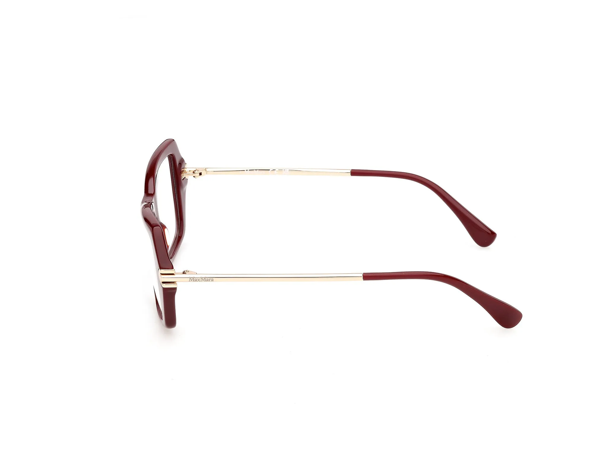 Max Mara MM5255 69 Montature da vista Acetato Bordeaux Squadrata Normale - immagine 3