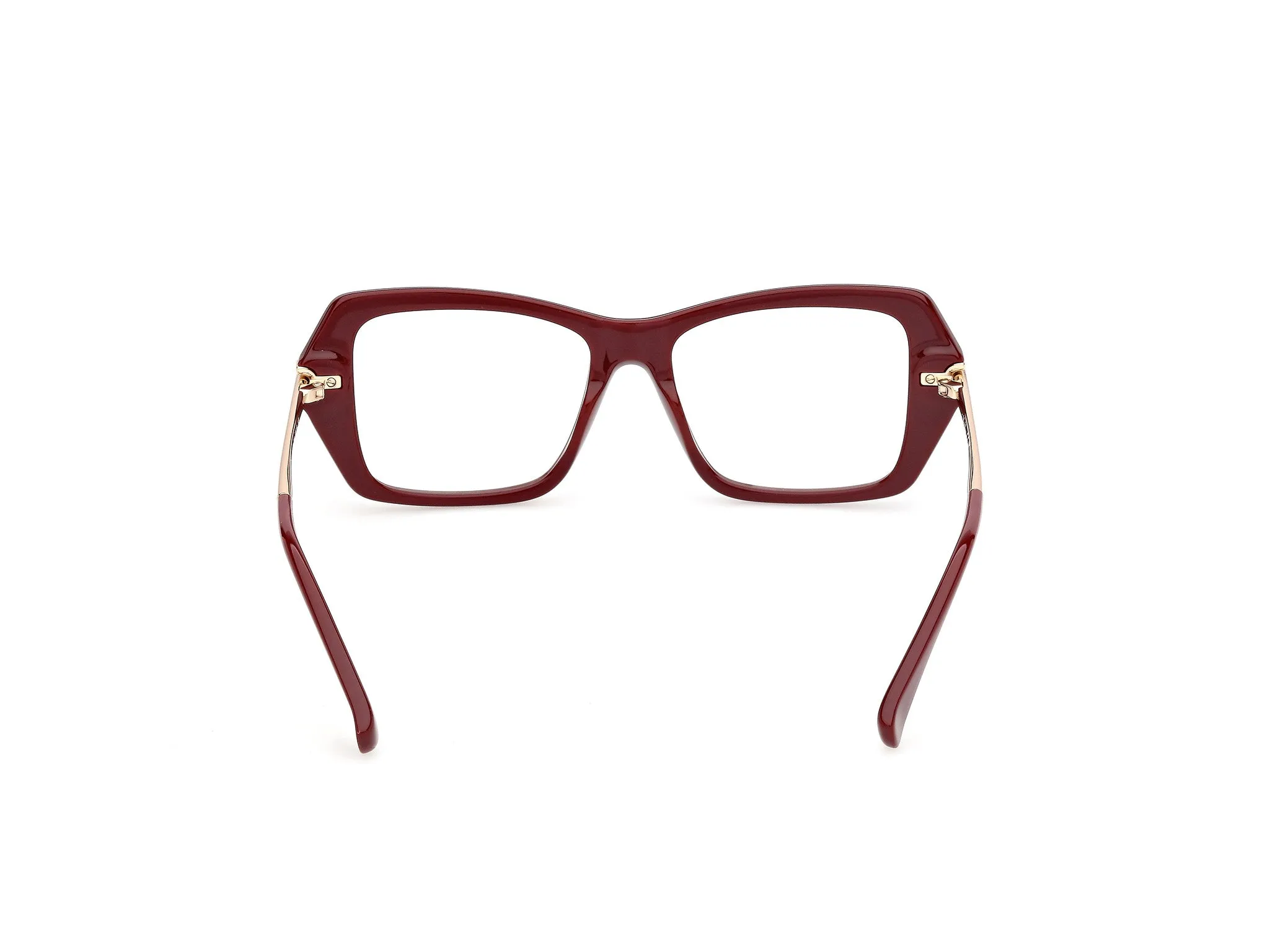 Max Mara MM5255 69 Montature da vista Acetato Bordeaux Squadrata Normale - immagine 4