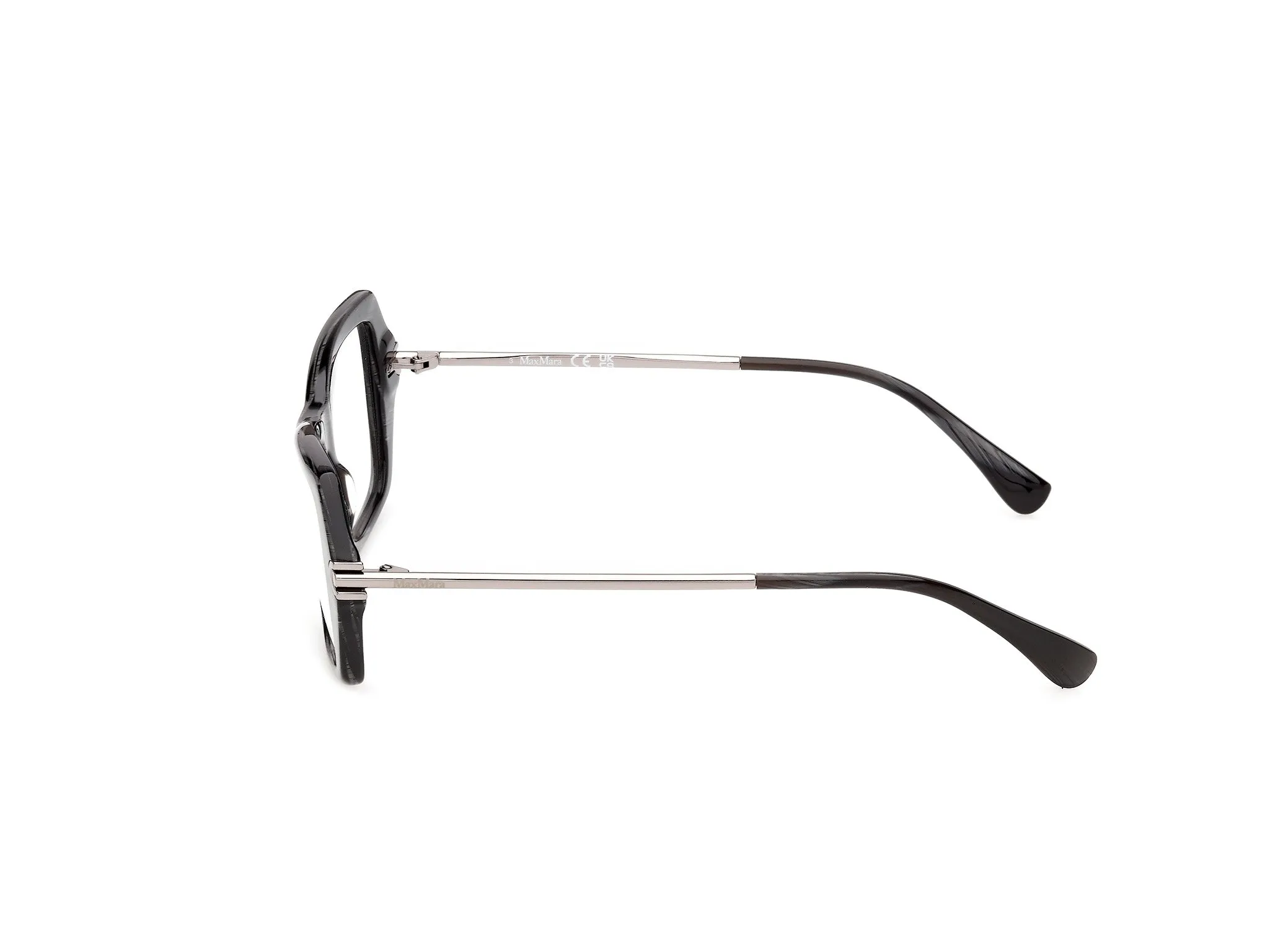 Max Mara MM5255 63 Montature da vista Acetato Nero Squadrata Normale - immagine 3