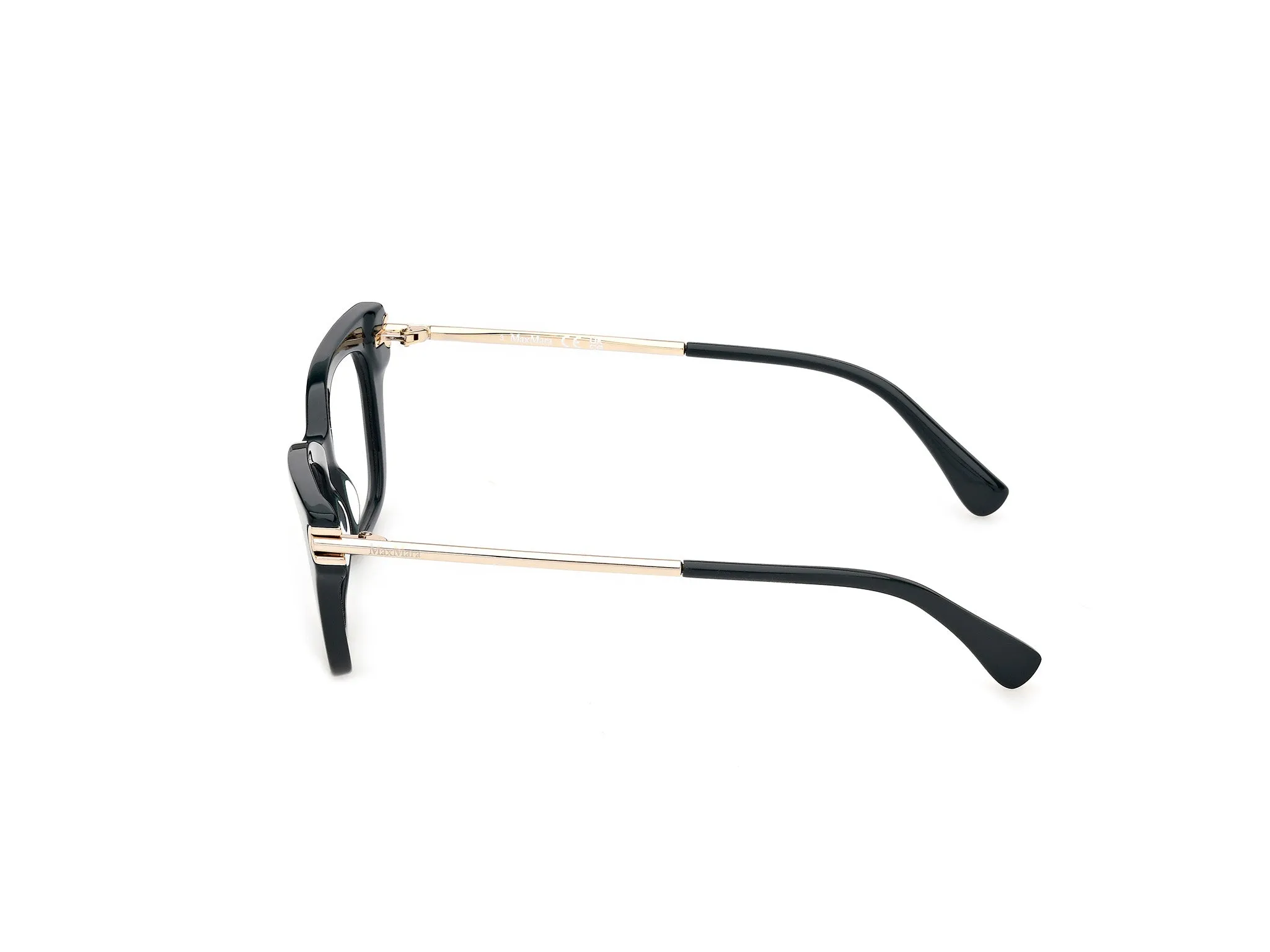 Max Mara MM5253 96 Montature da vista Acetato Verde Squadrata Normale - immagine 3