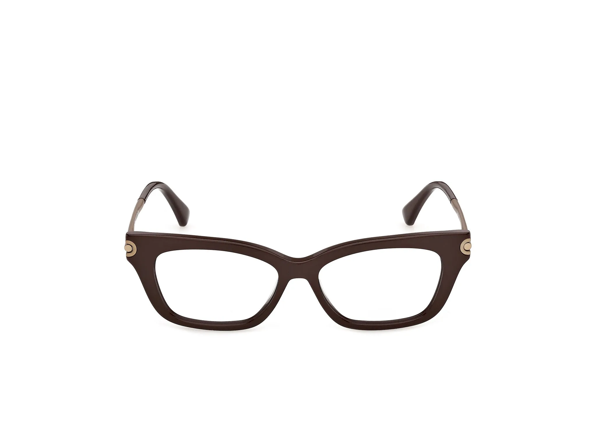 Max Mara MM5253 48 Montature da vista Acetato Marrone Squadrata Normale - immagine 2