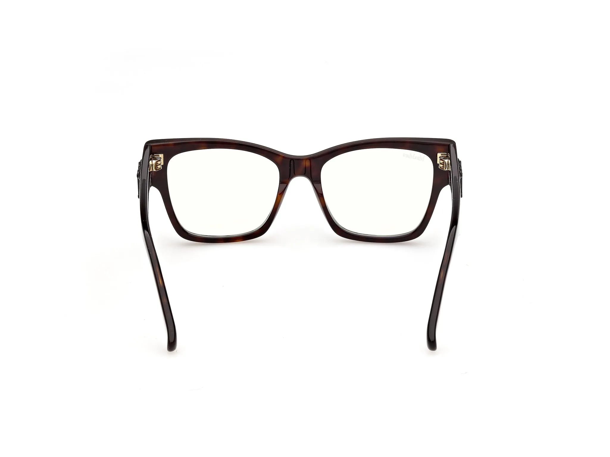Max Mara MM5251-B 52 Montature da vista Acetato Havana Squadrata Normale - immagine 4
